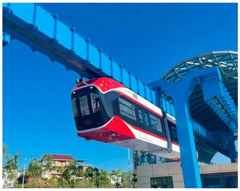 Xingguo permanent magnet levitation (PML) test line.