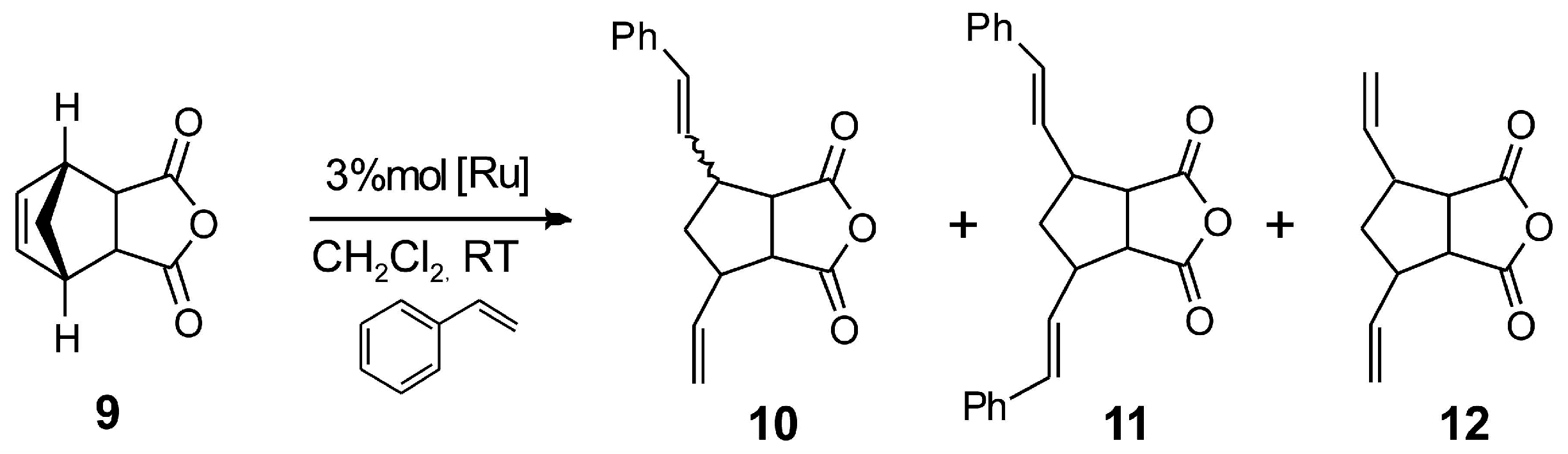 ruthenium catalyst metathesis First-generation catalyst in the 1960's, ruthenium trichloride was found to catalyze olefin metathesis processes were commercialized based on these discoveries. ruthenium catalyst metathesis First-generation catalyst in the 1960's, ruthenium trichloride was found to catalyze olefin metathesis processes were commercialized based on these discoveries.
