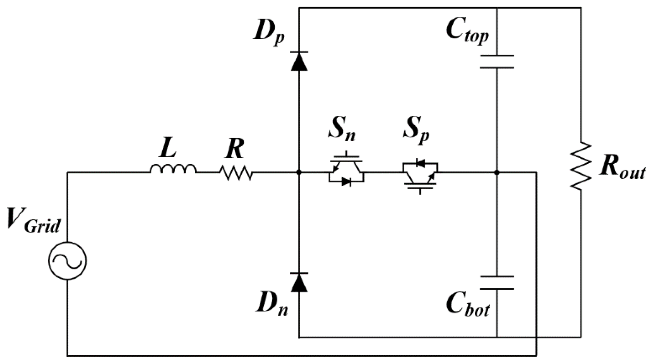 Single phase vienna rectifier circuit