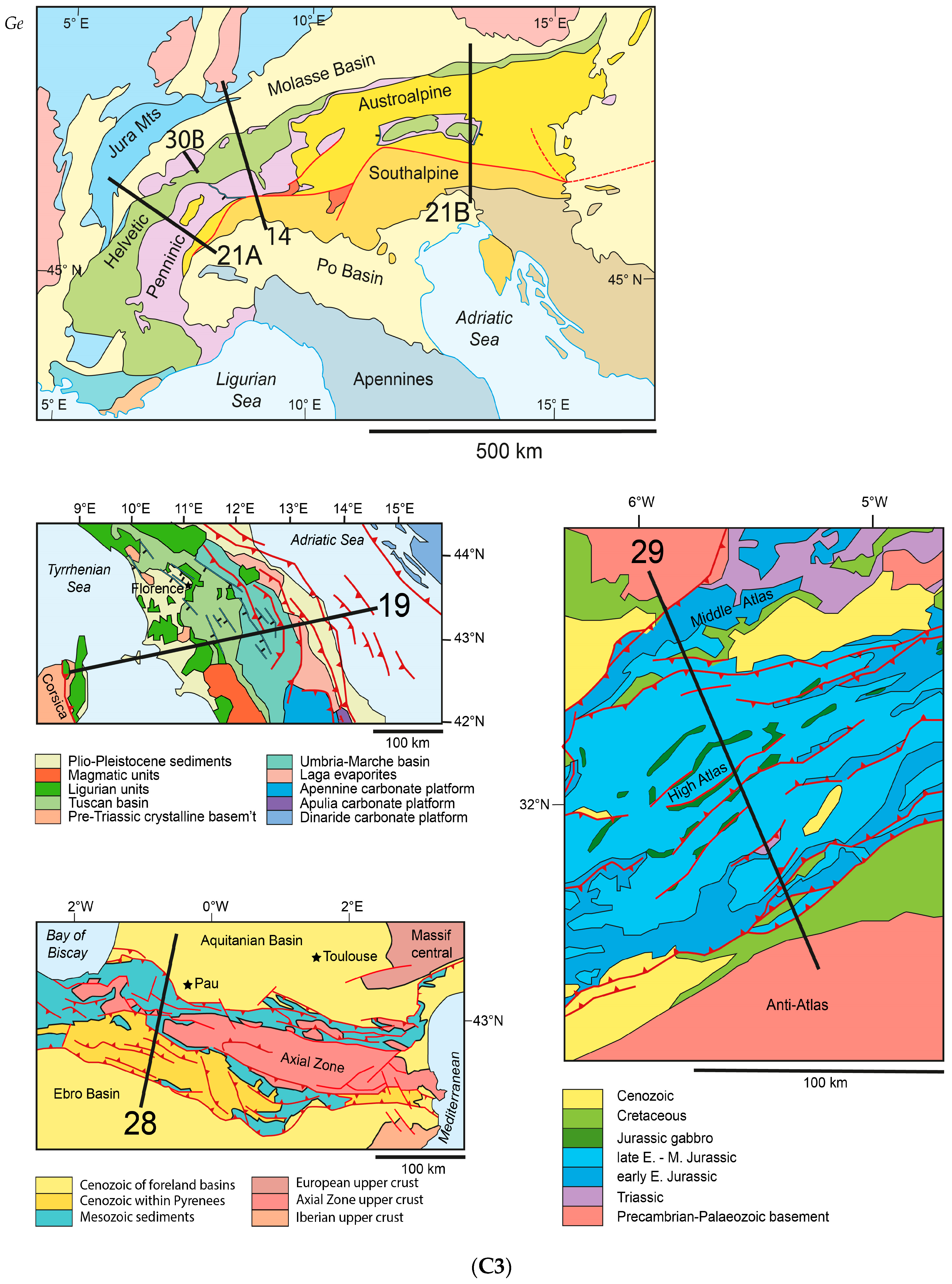 geosciences free full text thick skinned and thin skinned on the accompanying figure which letter is over the youngest oceanic crust