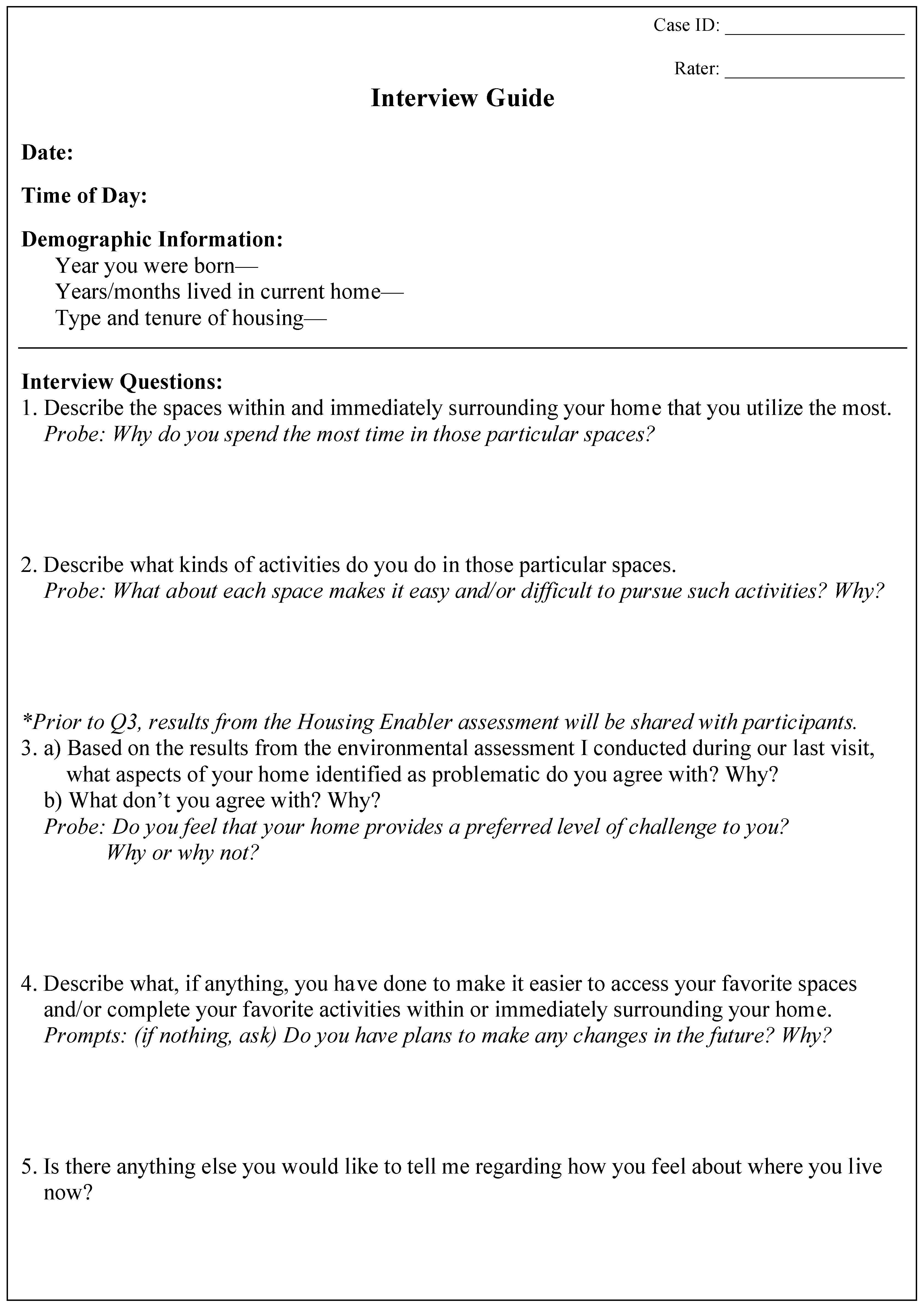 abstract interview questions
