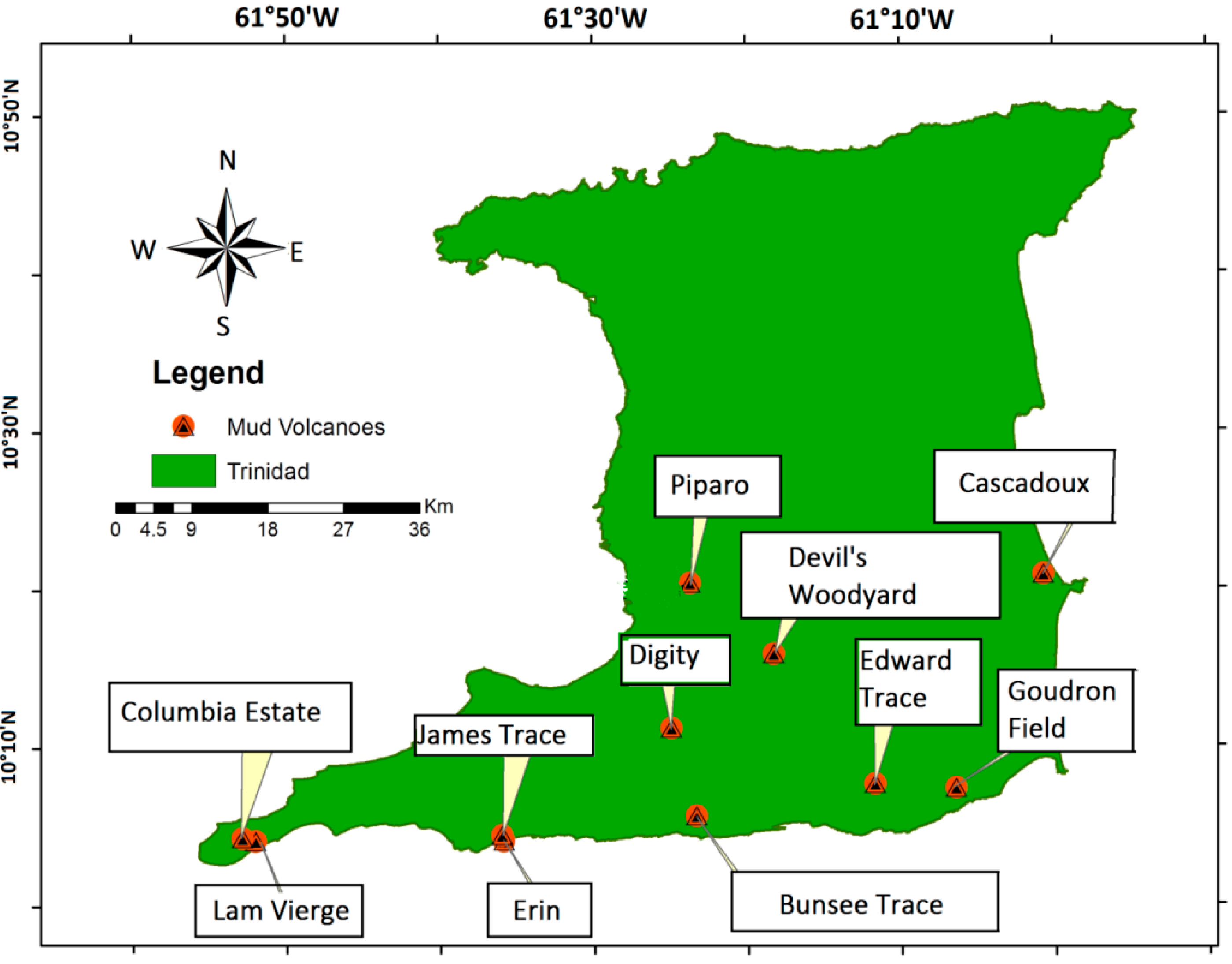 Map Of Natural Resources In Trinidad And Tobago Map Of Natural Resources In Trinidad And Tobago