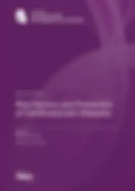 Risk Factors and Prevention of Cardiovascular Diseases