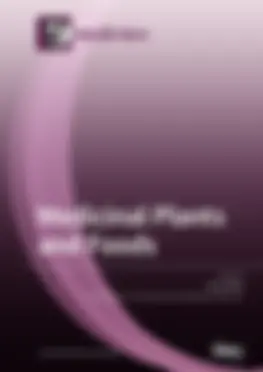 Medicinal Plants and Foods