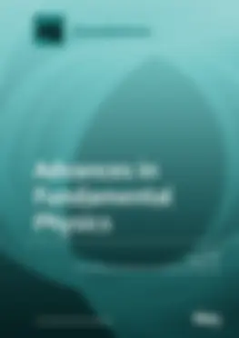 Advances in Fundamental Physics