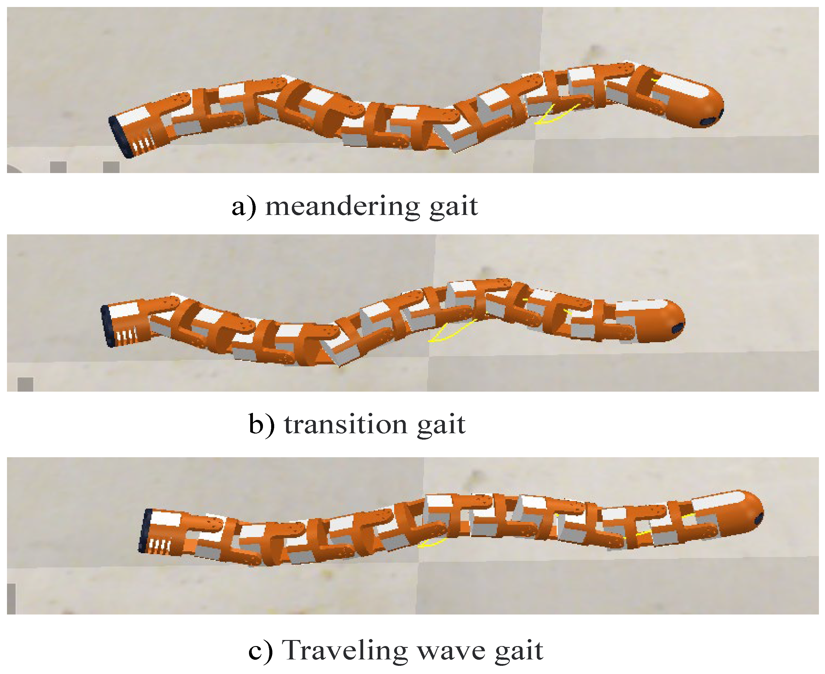 A snake robot for locomotion in a pipe using trapezium-like travelling wave  - ScienceDirect