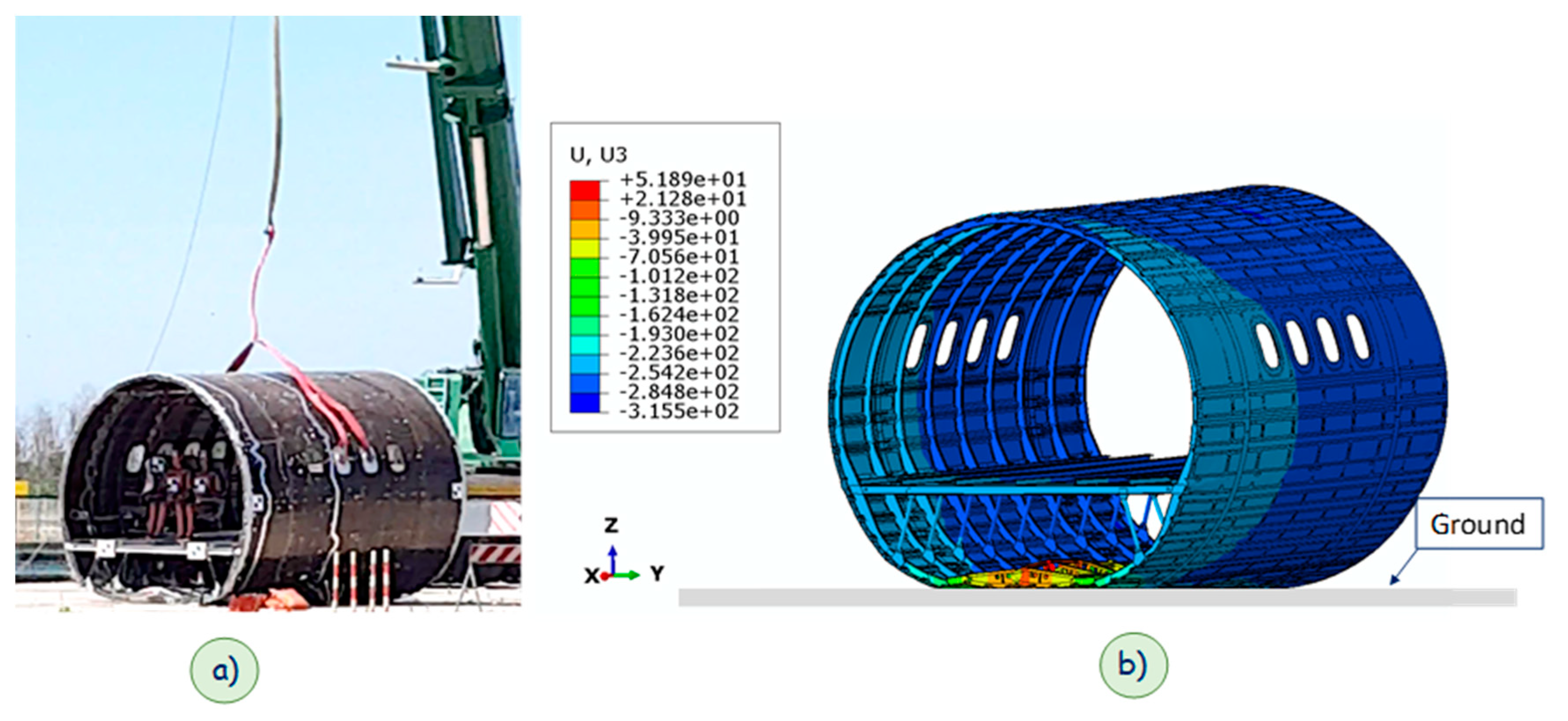 Aerospace Free Full Text An Insight On The Crashworthiness Behavior Of A Full Scale Composite Fuselage Section At Different Impact Angles Html