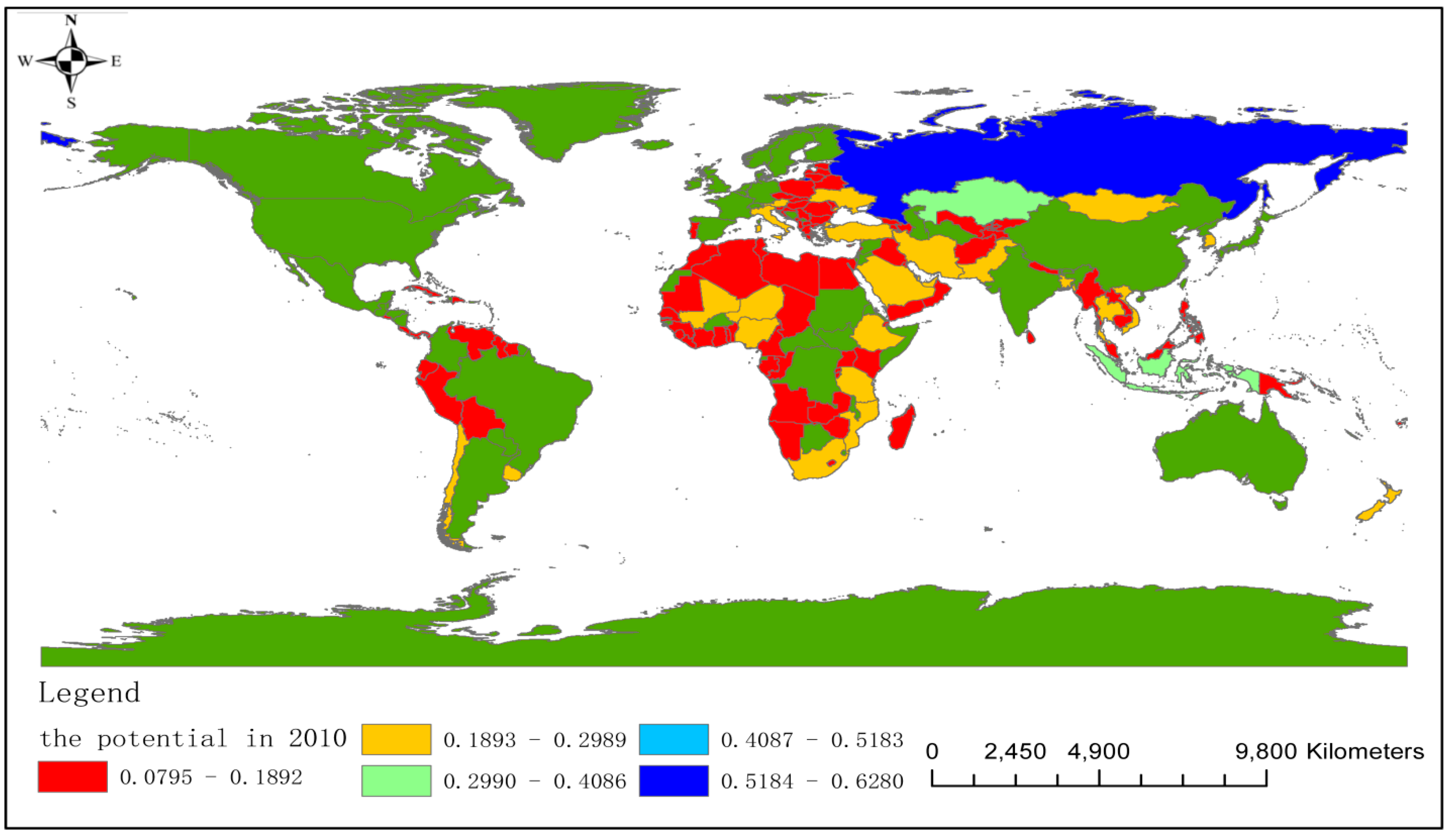 Europe, Asia, RUSSIA - FW (country No. 9)