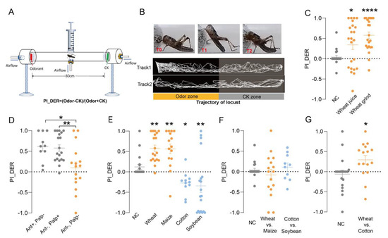 Combinatorial Olfactory Signaling in Short-Distance Determines Host Plant Recognition in Locust. Agriculture. 2023; 13(5):1030.Pan X, Liu J, Xu X, Zhang L, Zhang L.