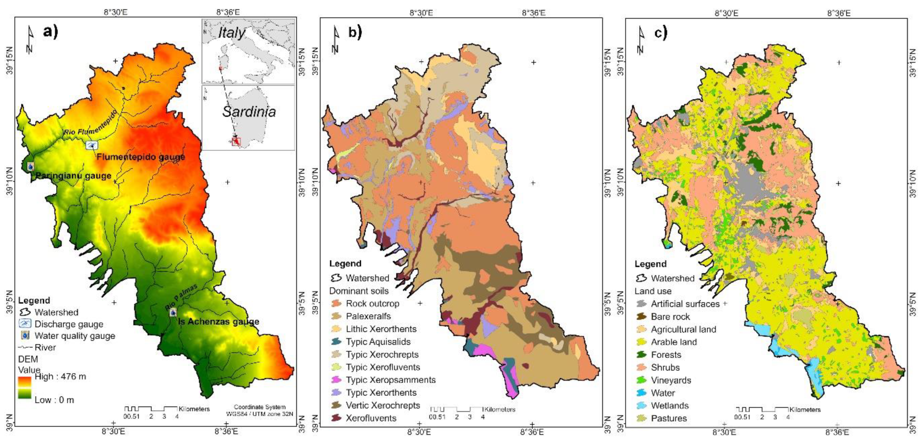 Agronomy Free Full Text Predicting Streamflow And Nutrient Loadings In A Semi Arid Mediterranean Watershed With Ephemeral Streams Using The Swat Model Html
