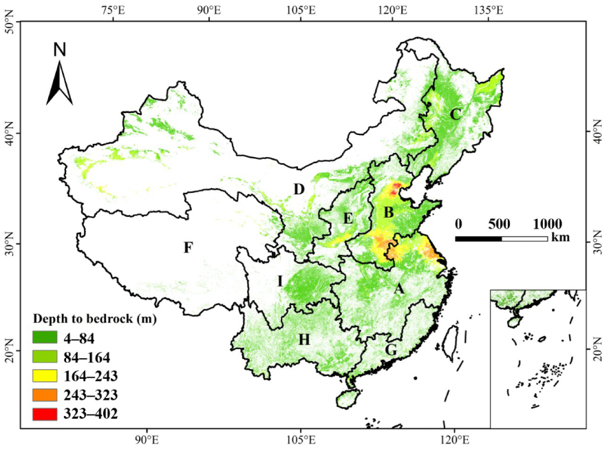 Agronomy Free FullText Particle Size Distribution and Depth to Bedrock of Chinese