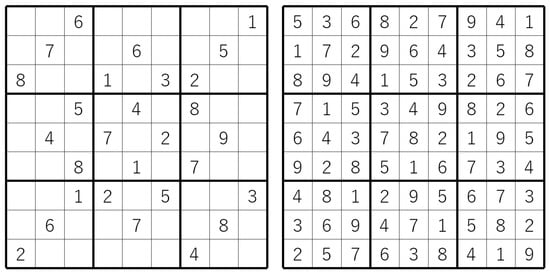 Info about the sudoku puzzle. Sudoku Menu