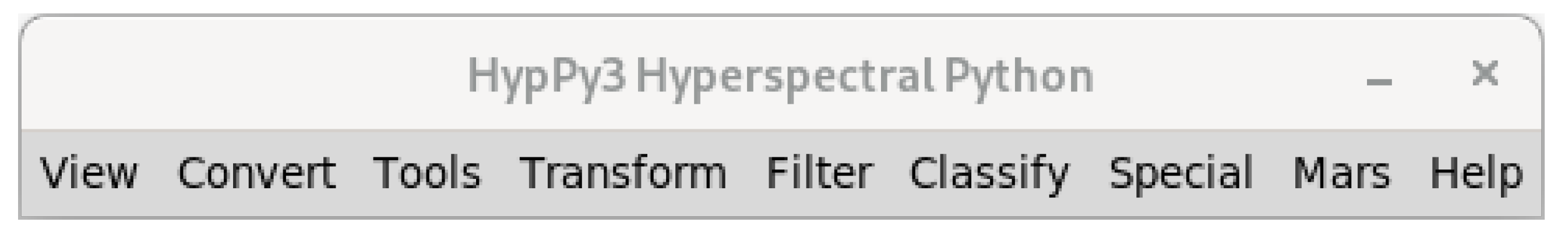 Hyperspectral Python: HypPy