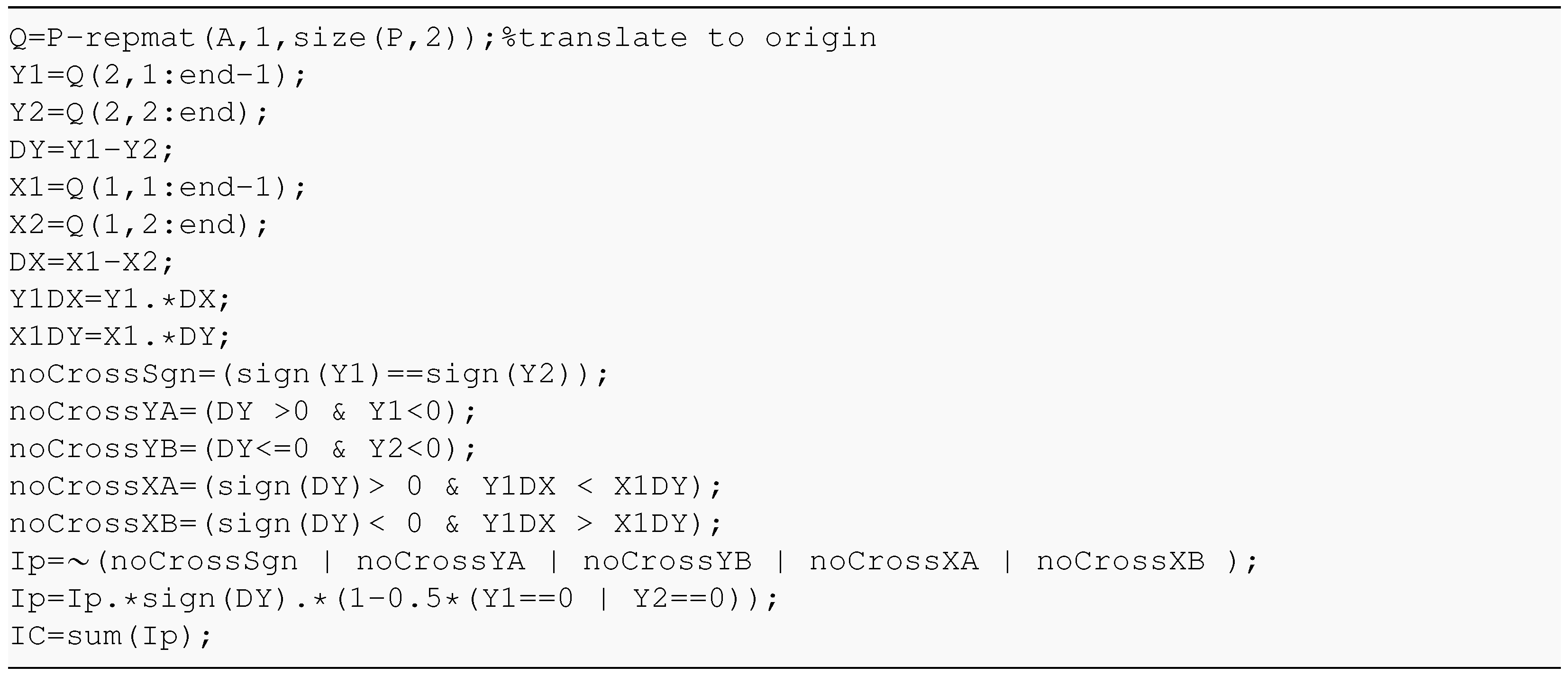Analytical Solution for the Problem of Point Location in Arbitrary ...