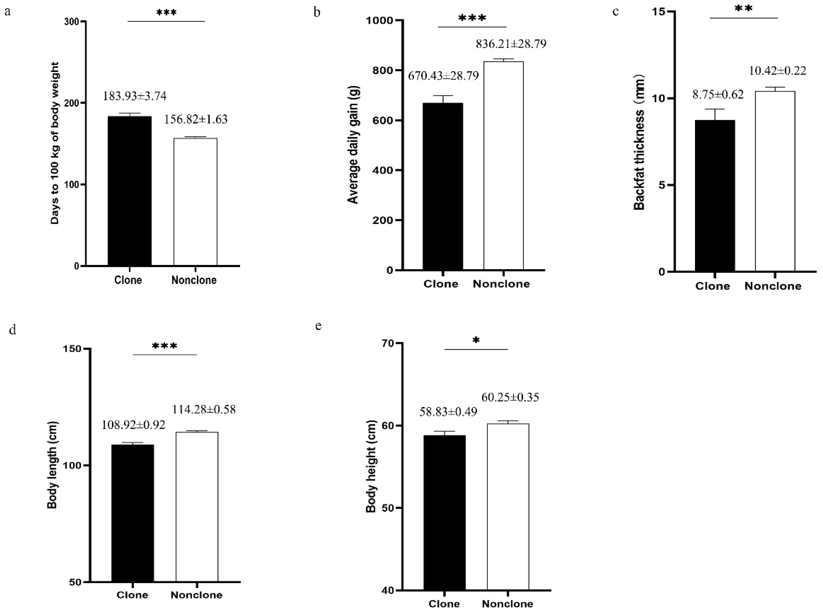 Animals | Free Full-Text | Assessment of the Growth and Reproductive Performance of Cloned Pietrain Boars Animals | Free Full-Text | Assessment of the Growth and Reproductive Performance of Cloned Pietrain Boars