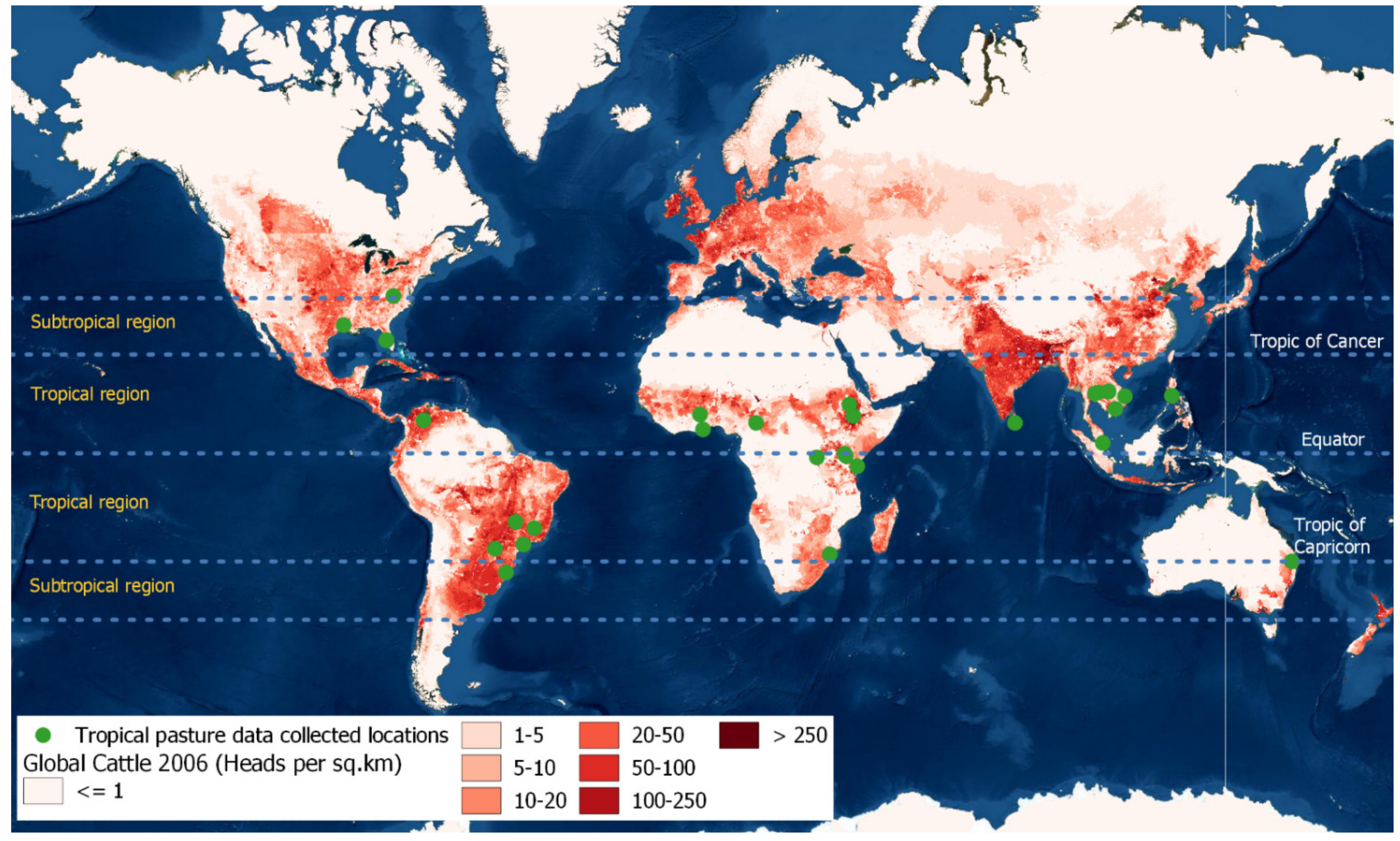 Animals | Free Full-Text | Comparison of Nutritive Values of Tropical Pasture Species Grown in Different Environments, and Implications for Livestock Methane Production: A Meta-Analysis Animals | Free Full-Text | Comparison of Nutritive Values of Tropical Pasture Species Grown in Different Environments, and Implications for Livestock Methane Production: A Meta-Analysis