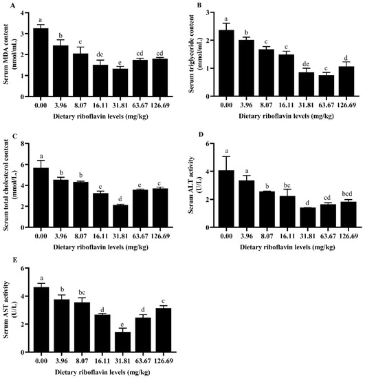 Animals Free FullText Effects of Dietary Riboflavin