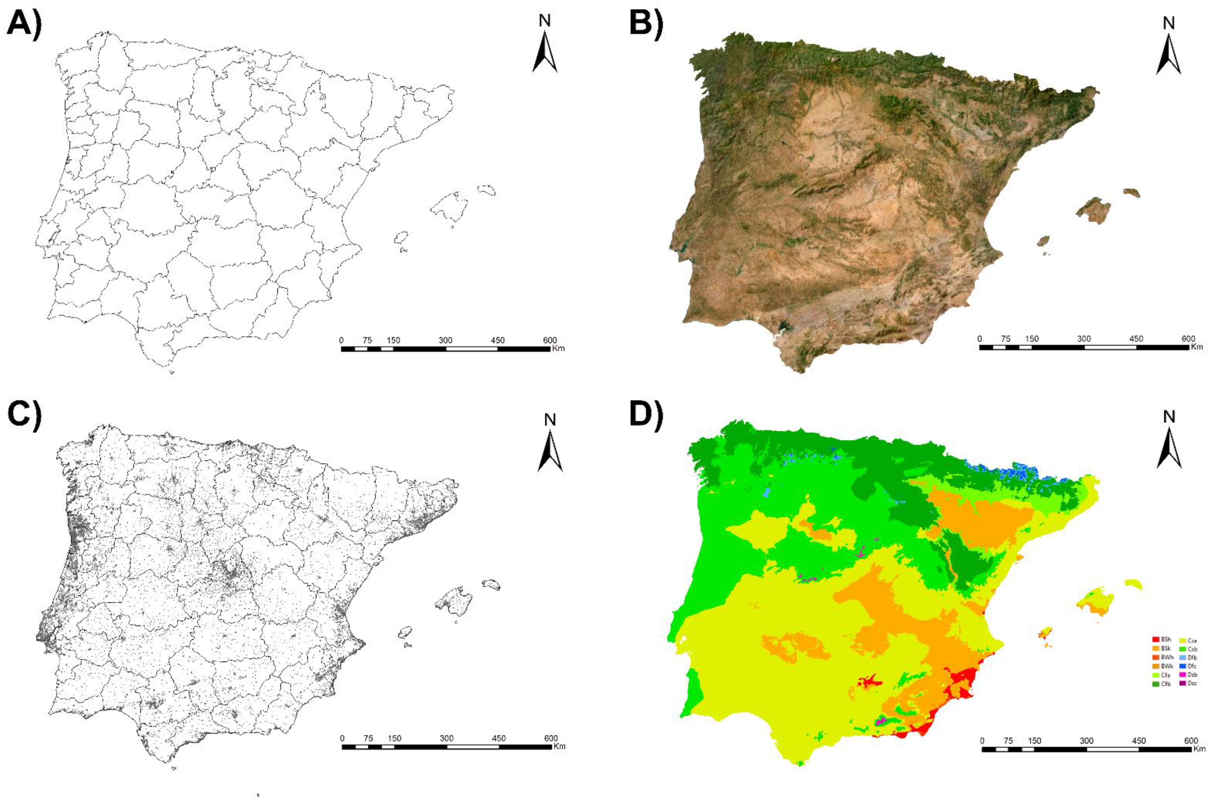 where is the iberian peninsula located on a map