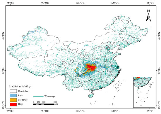 Prediction of Potential Suitable Distribution Areas for an Endangered ...