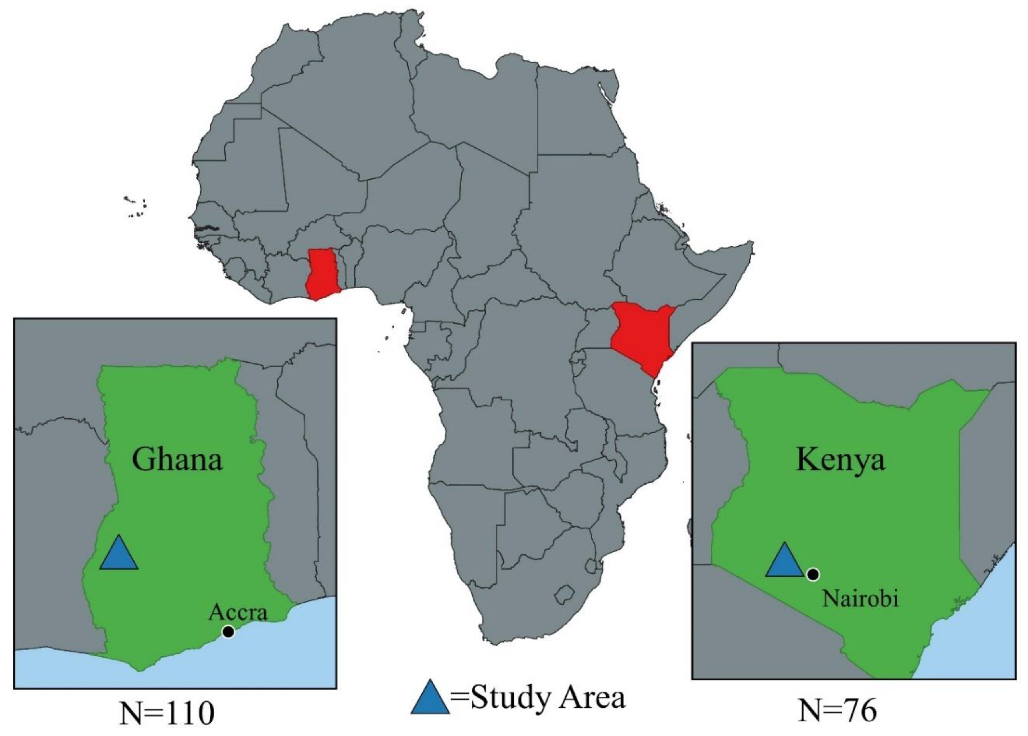 Kenya And Nigeria Map Antibiotics | Free Full-Text | The Impacts Of Animal Health Service  Providers On Antimicrobial Use Attitudes And Practices: An Examination Of  Poultry Layer Farmers In Ghana And Kenya