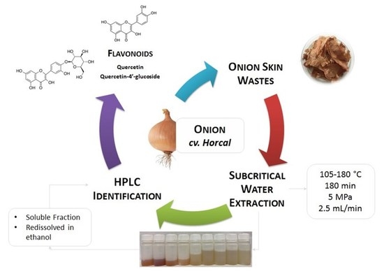 Antioxidants | Free Full-Text | Subcritical Water Extraction of Phenolic  Compounds from Onion Skin Wastes (Allium cepa cv. Horcal): Effect of  Temperature and Solvent Properties | HTML