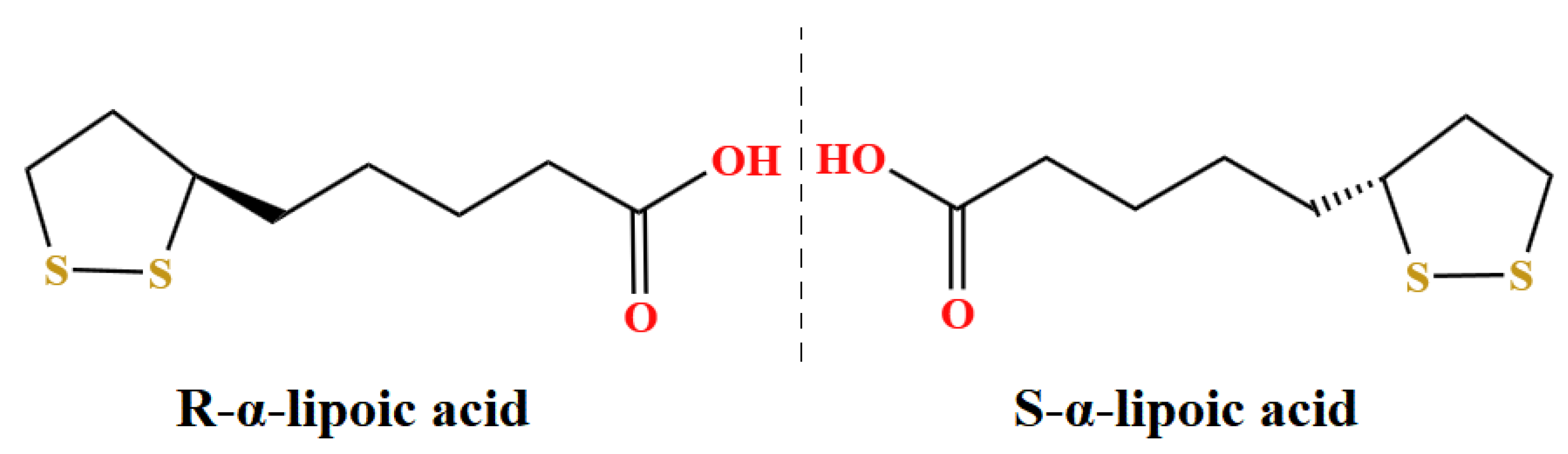 Antioxidants Free FullText R Is Superior to SForm of αLipoic