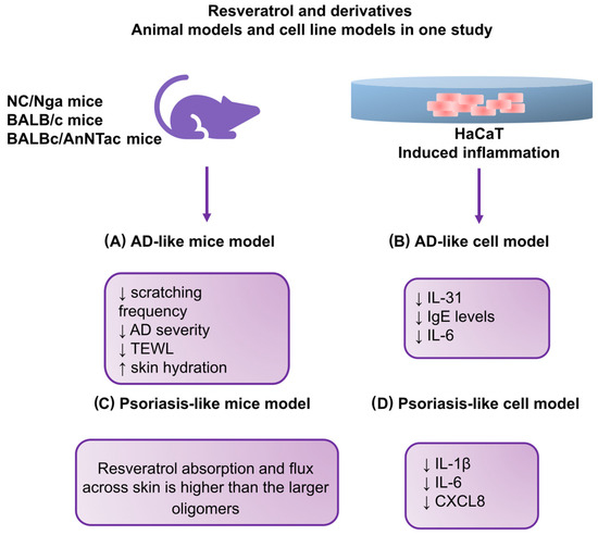S-R Resveratrol and Its Derivatives in Inflammatory Skin