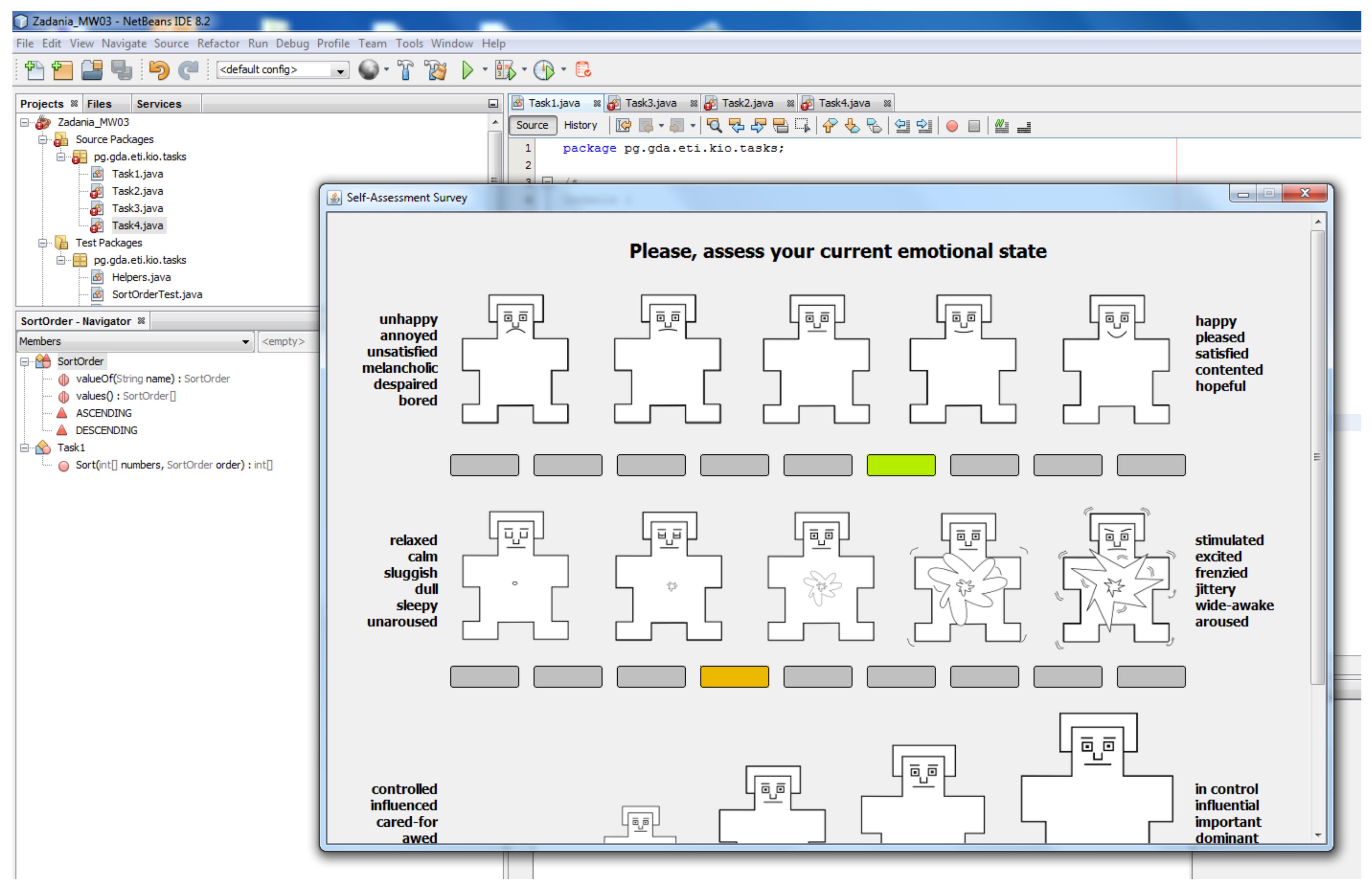  self assessment Manikin Questionnaire 552331 Self assessment 