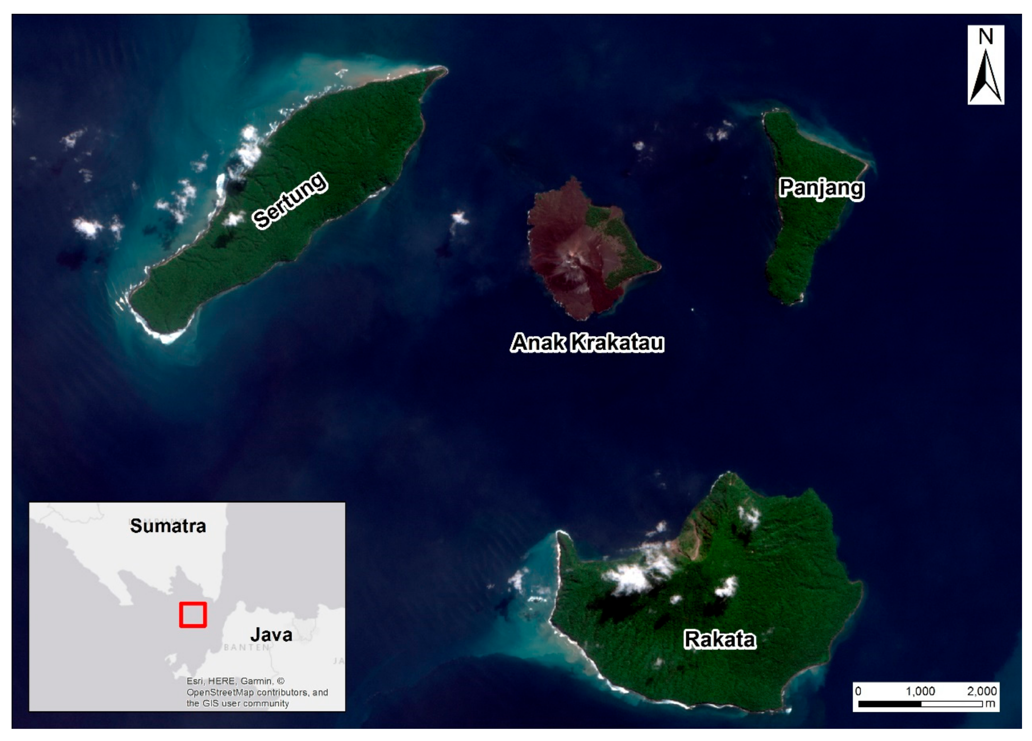 Где вулкан кракатау на карте. Вулкан анак-Кракатау на карте. Вулкан Кракатау Индонезия на карте. Остров Кракатау на карте.