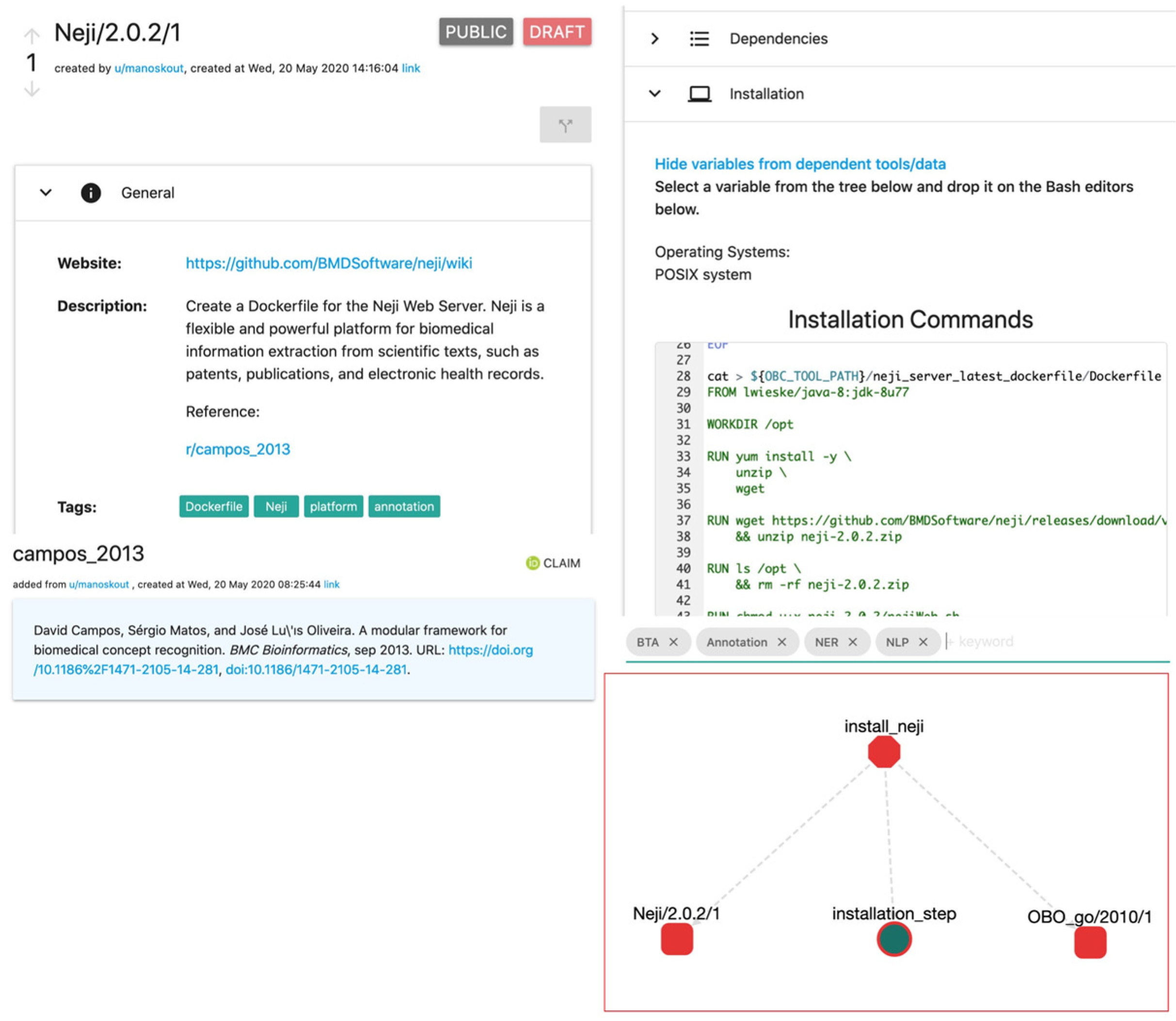 Applied Sciences Free Full Text Converting Biomedical Text Annotated Resources Into Fair Research Objects With An Open Science Platform Html