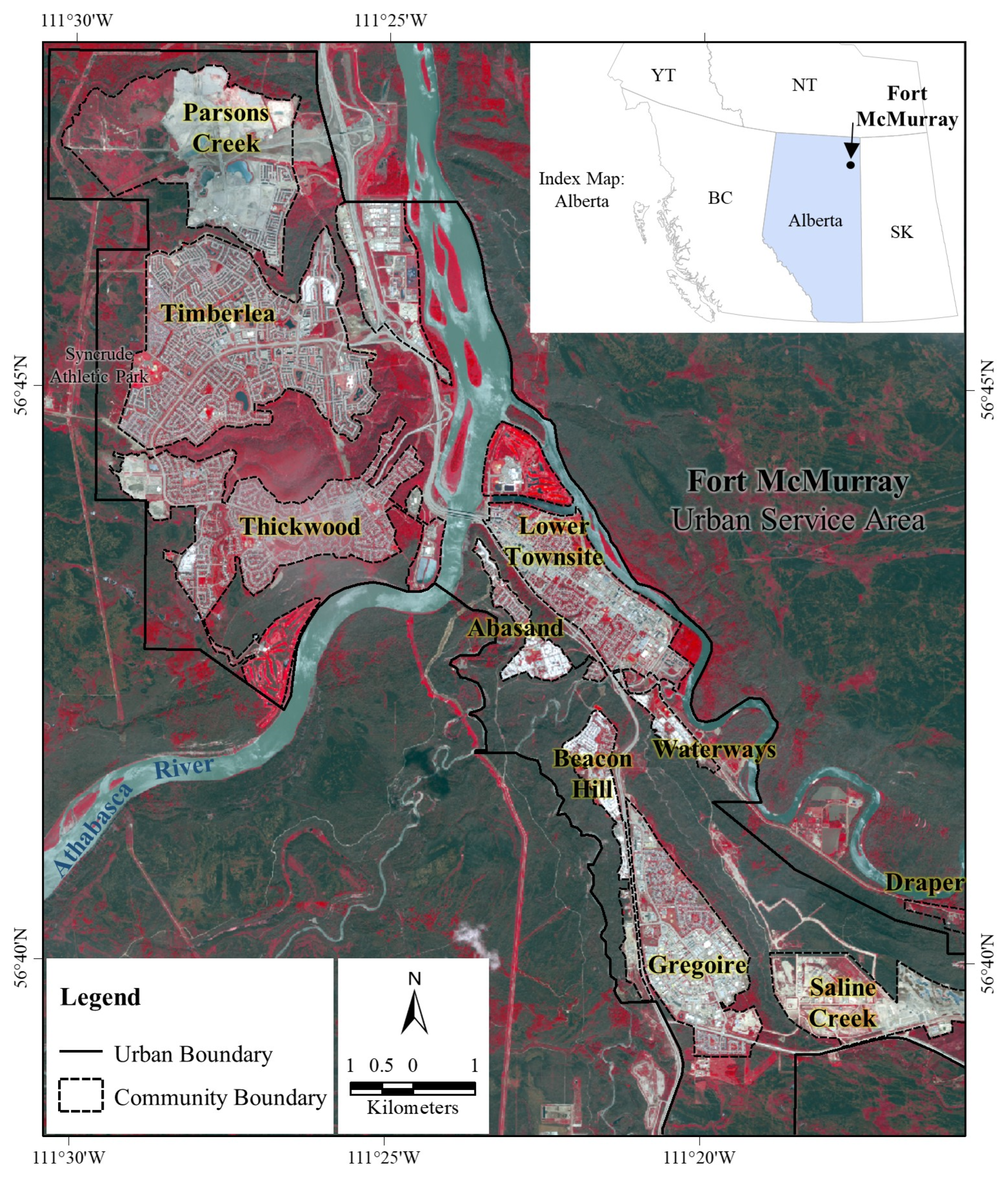 Fort Mcmurray Neighbourhood Map Applied Sciences | Free Full-Text | Examining Post-Fire Perceptions Of  Selected Mitigation Strategies After The 2016 Horse River Wildland Fire In  Alberta, Canada | Html