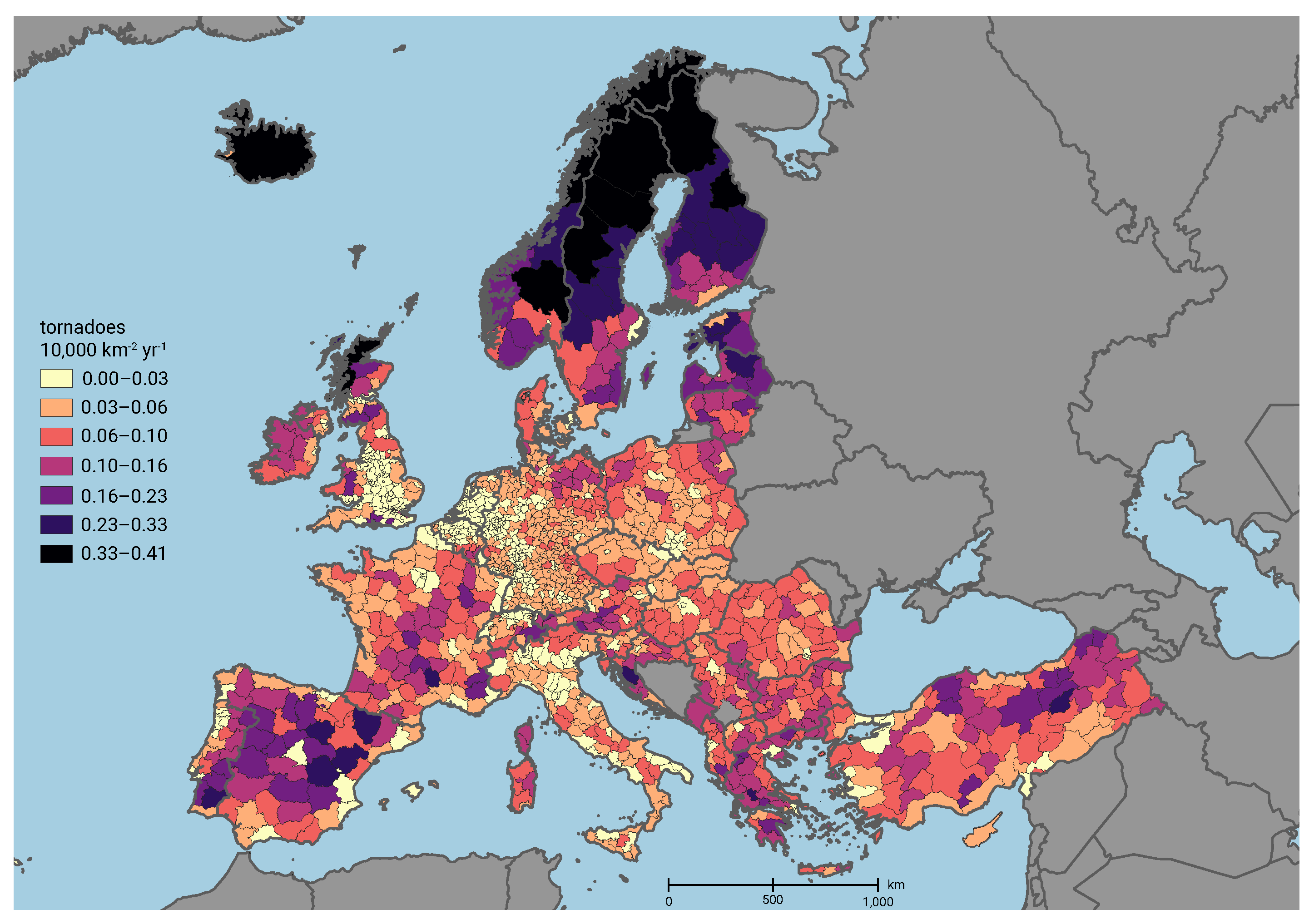 Applied Sciences Free FullText Population Bias on Tornado Reports