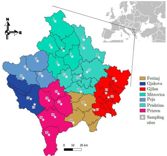 Applied Sciences Free Full Text Radioactivity In Soils Of Kosovo Applsci 12 09520 G001 550 