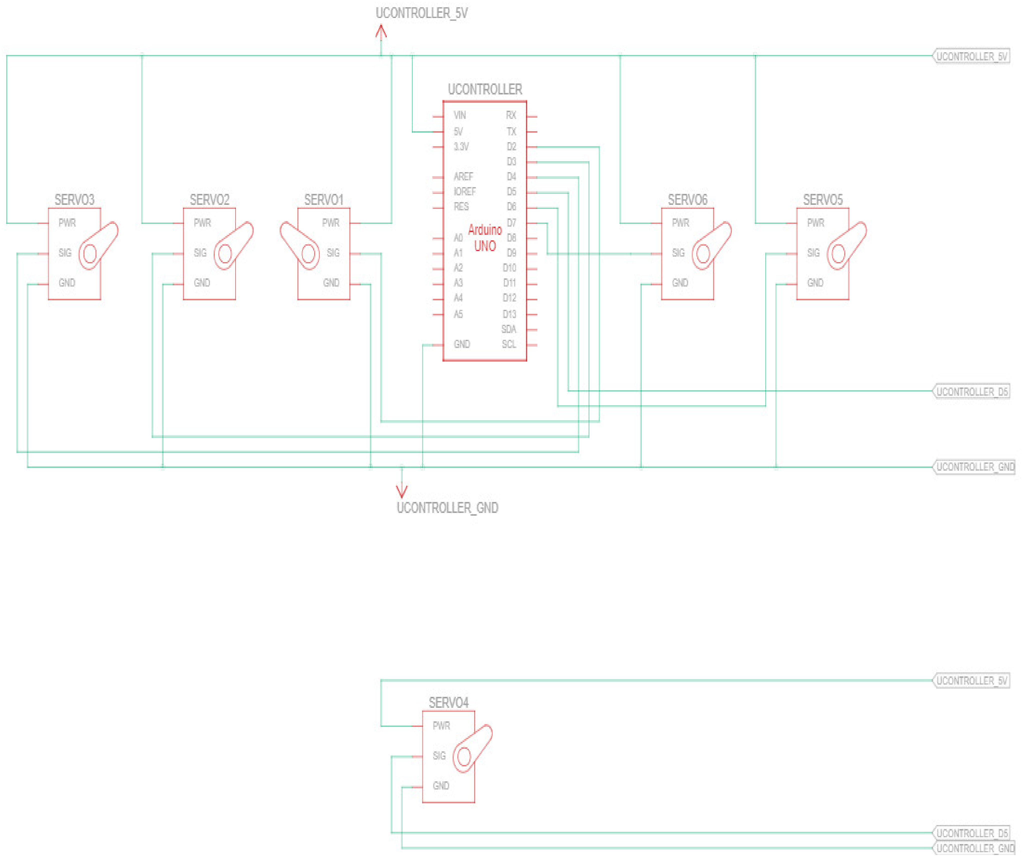 Intelligent Control of Robotic Arm Using Brain Computer Interface and ... Circuit Diagram