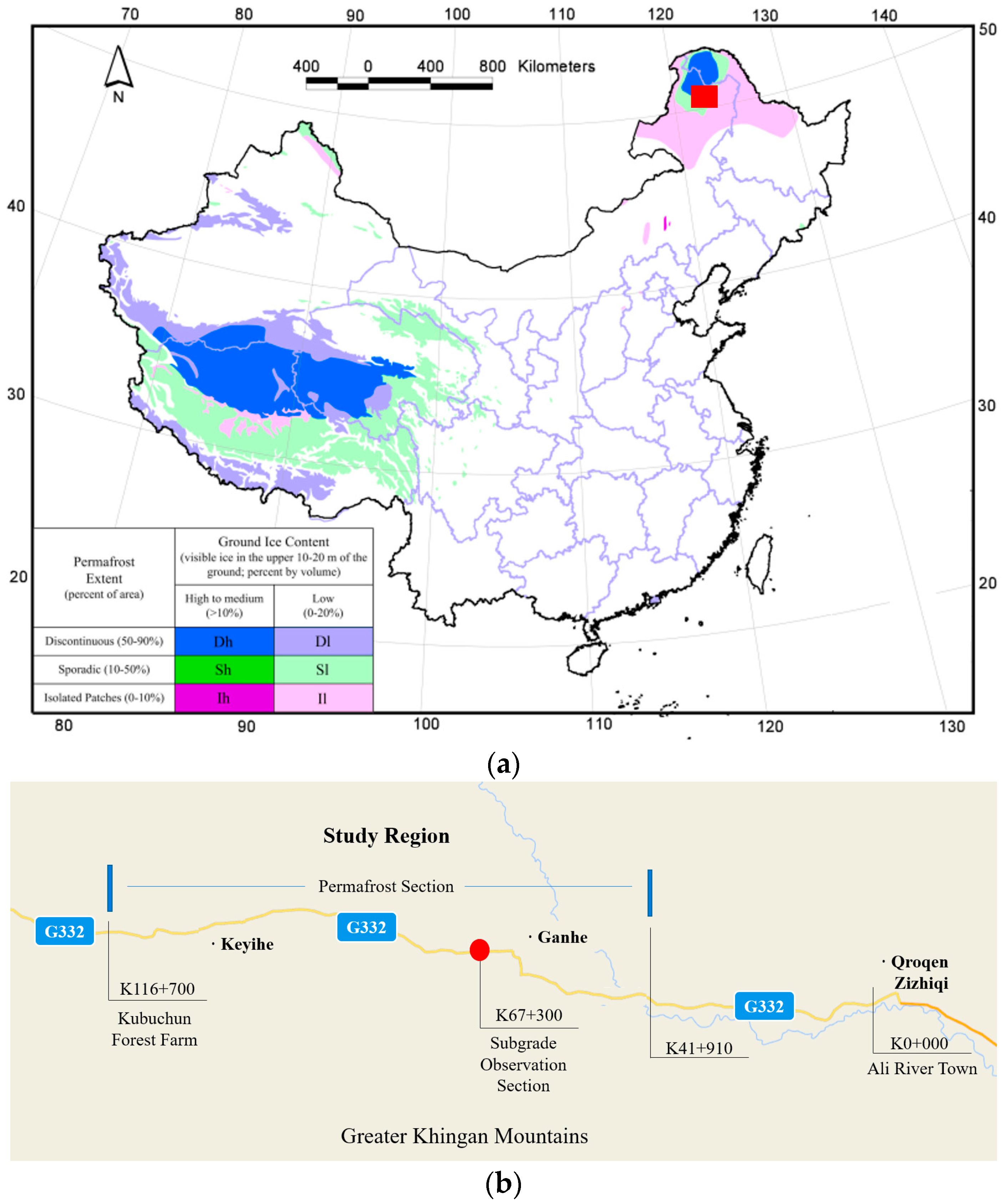 greater hinggan mountains map