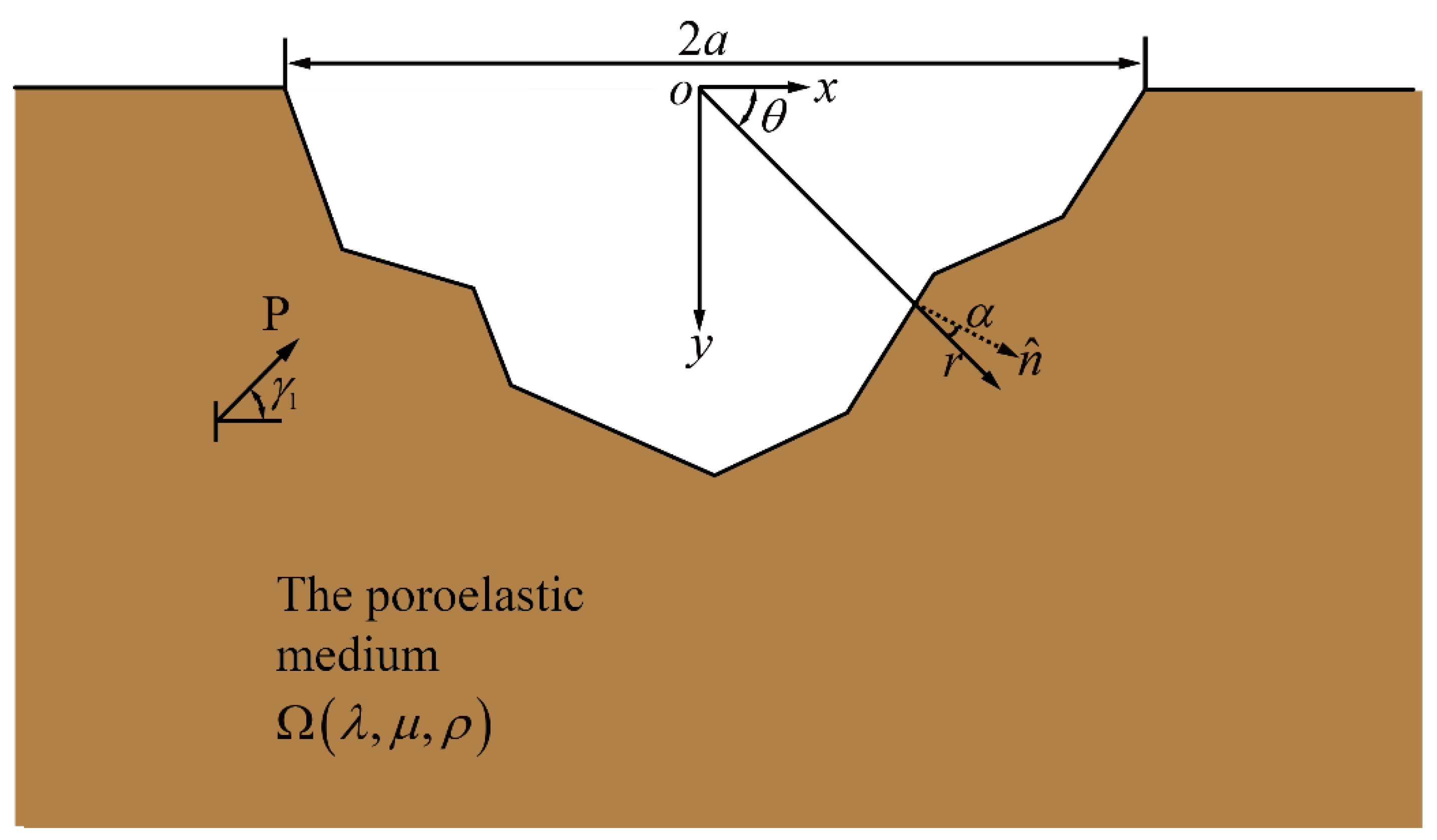 Surface Motion for P-Wave Scattering by an Arbitrary-Shaped Canyon