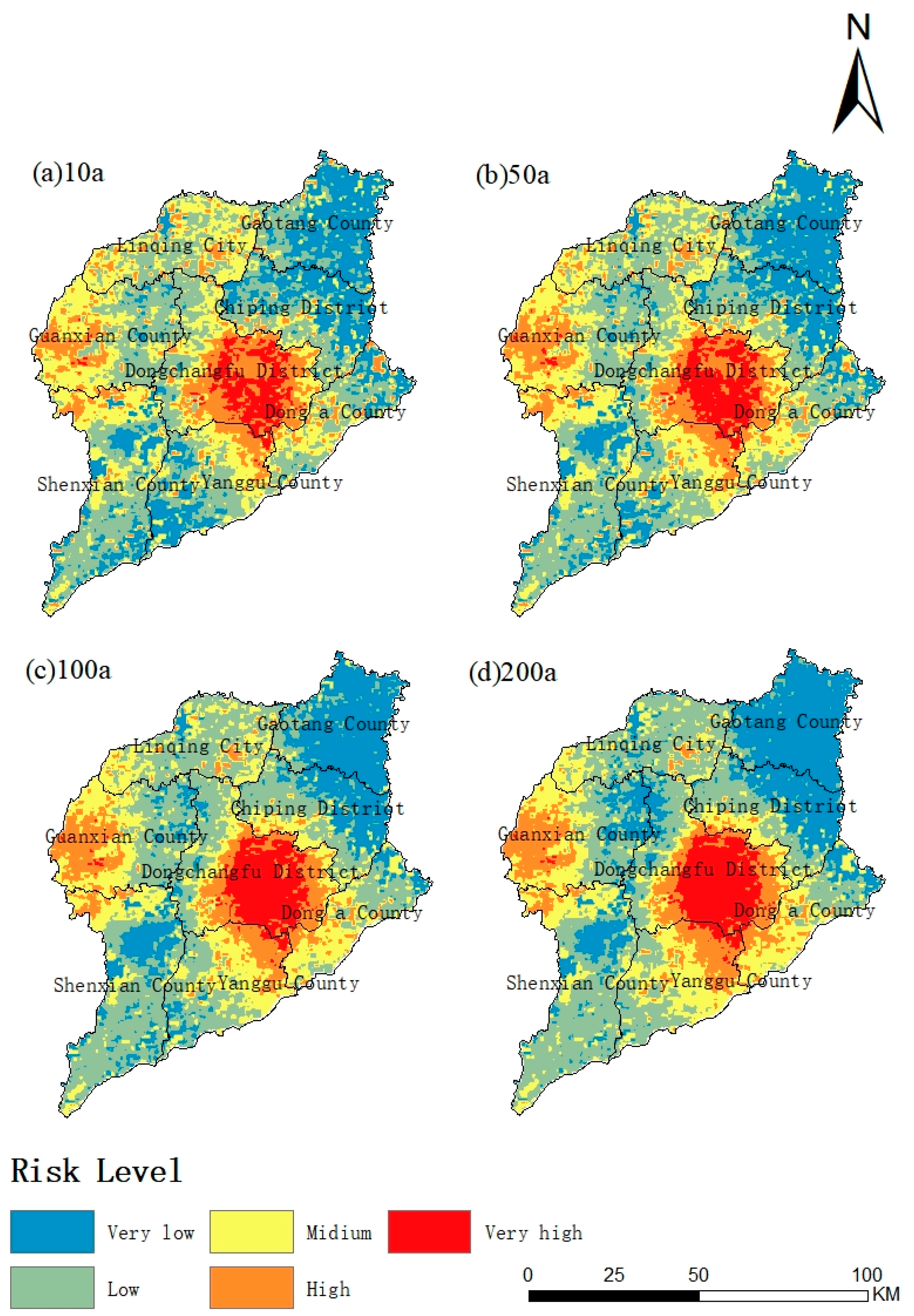 Urban Flood Risk Assessment Based on a Combination of