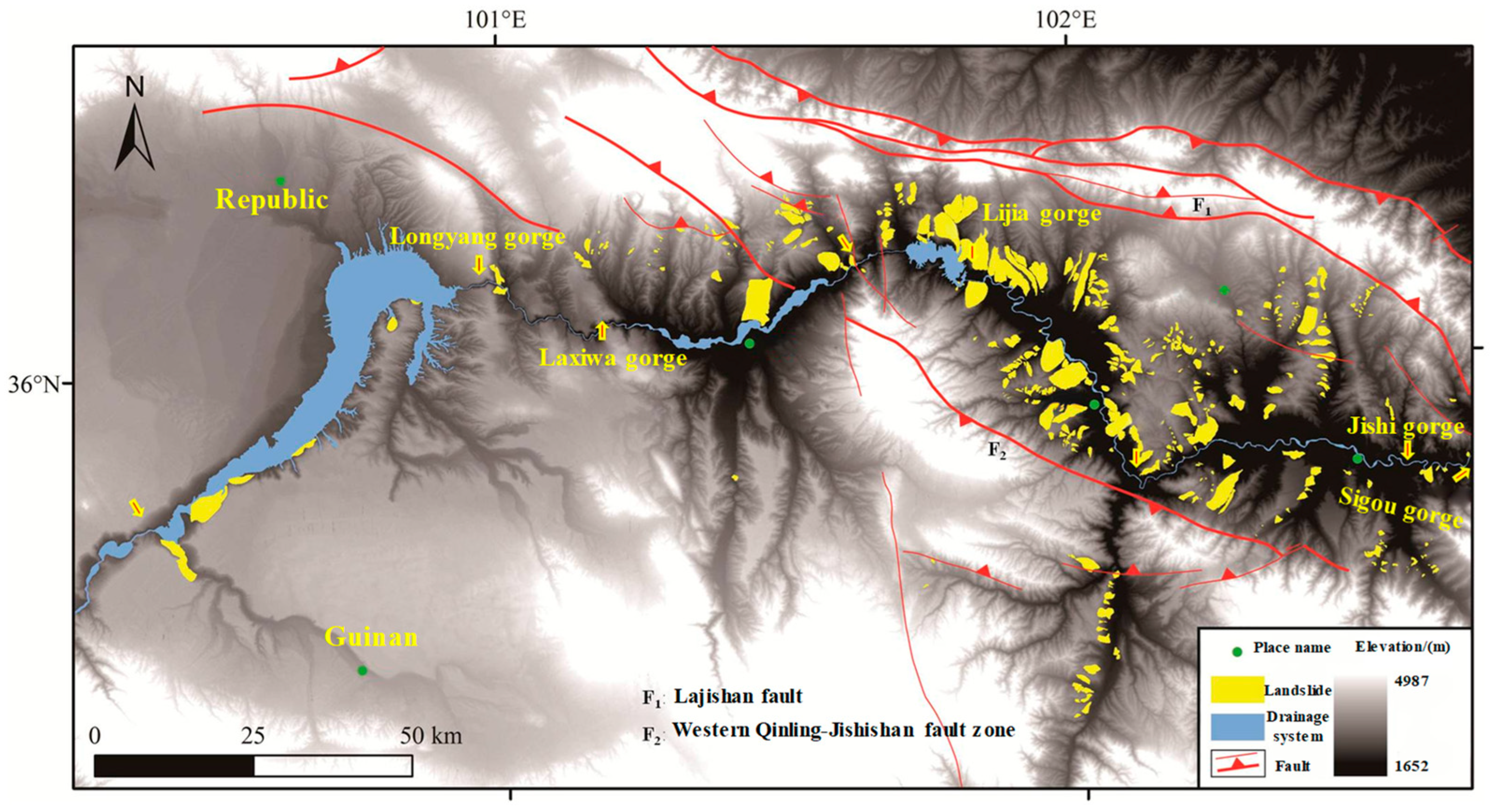 Study on Temporal and Spatial Distribution of Landslides in