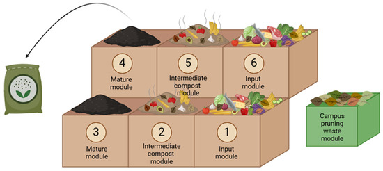 Integrated Biowaste Management by Composting at a University