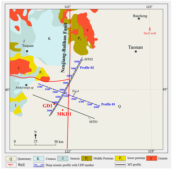 The Deep Structure of the Western Slope of the Songliao Basin and