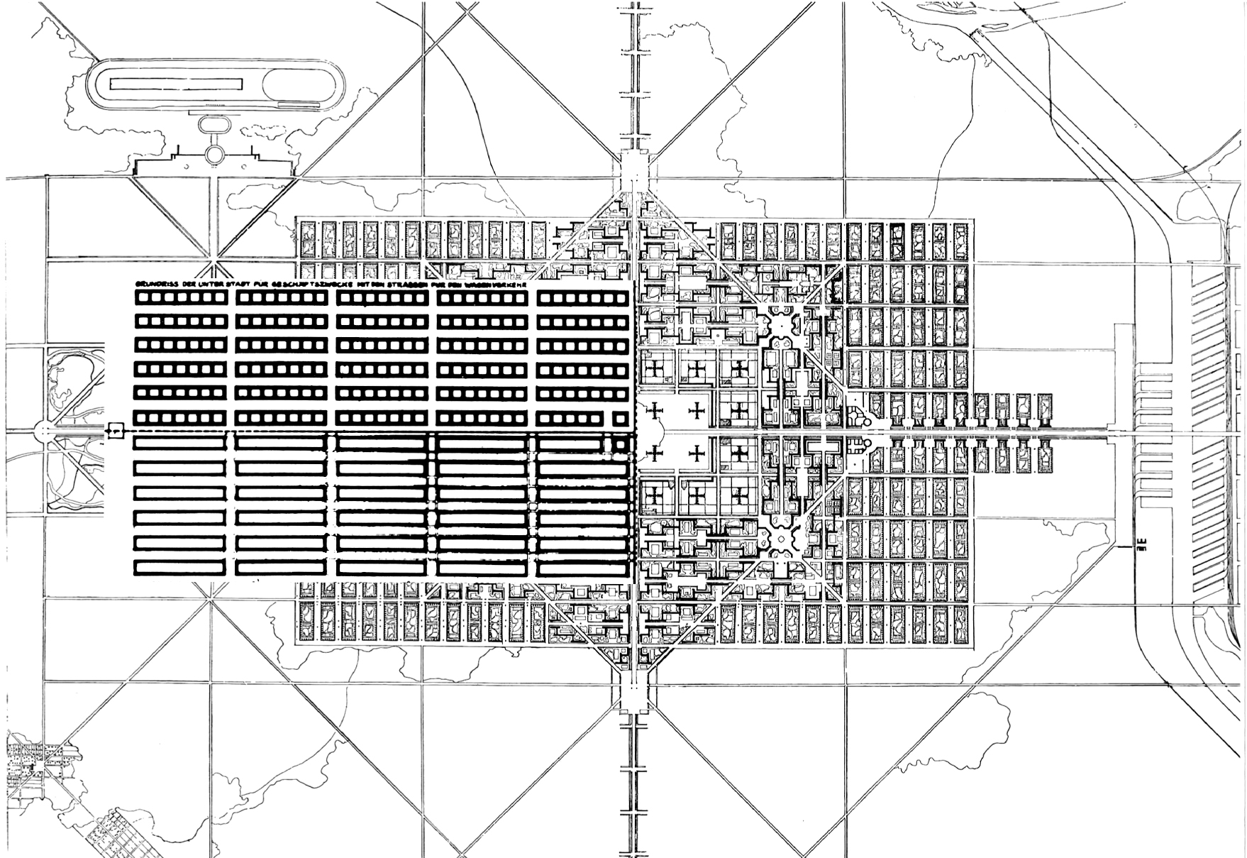 hilberseimer project for highrise city