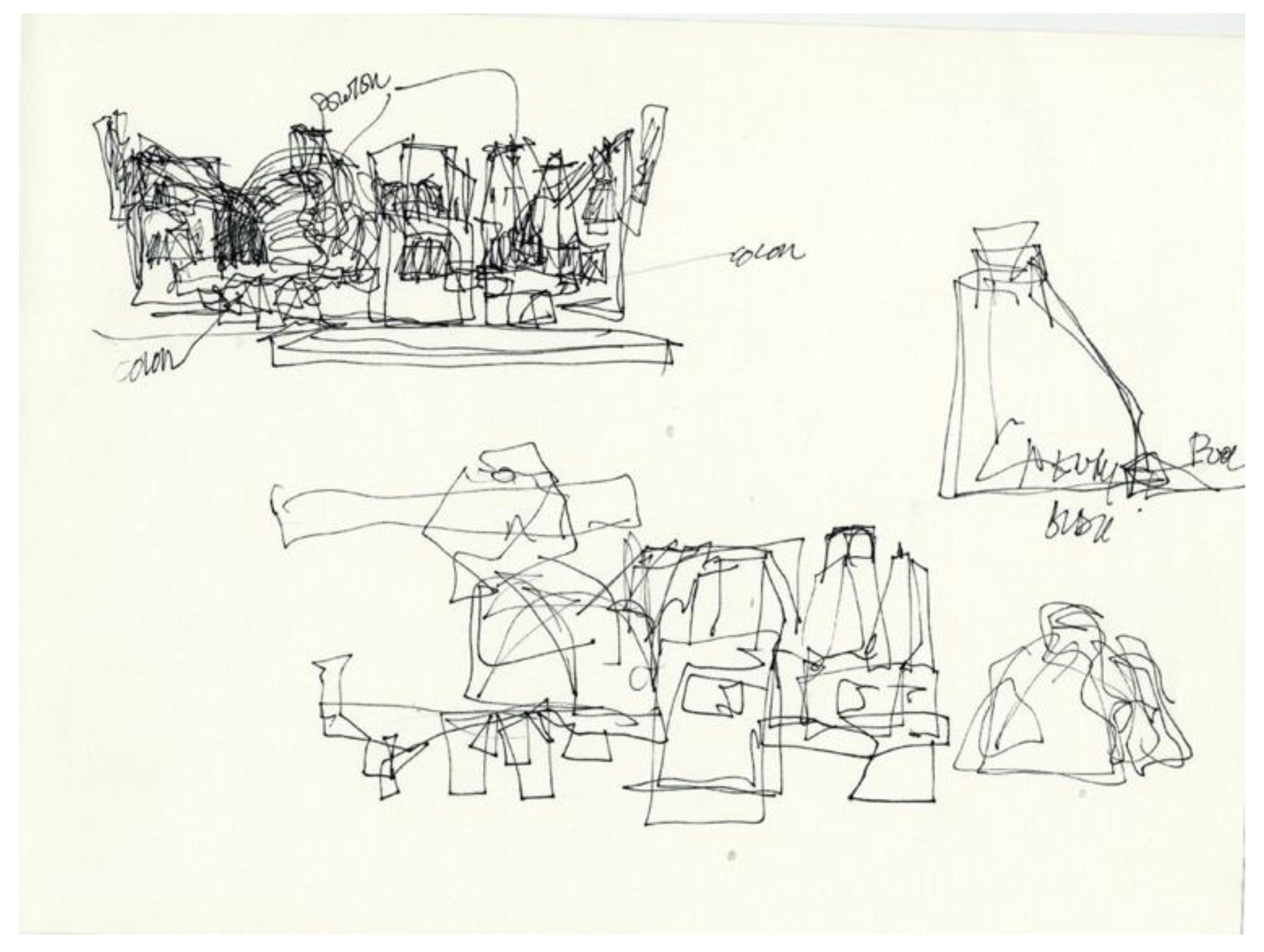 frank gehry louis vuitton sketch