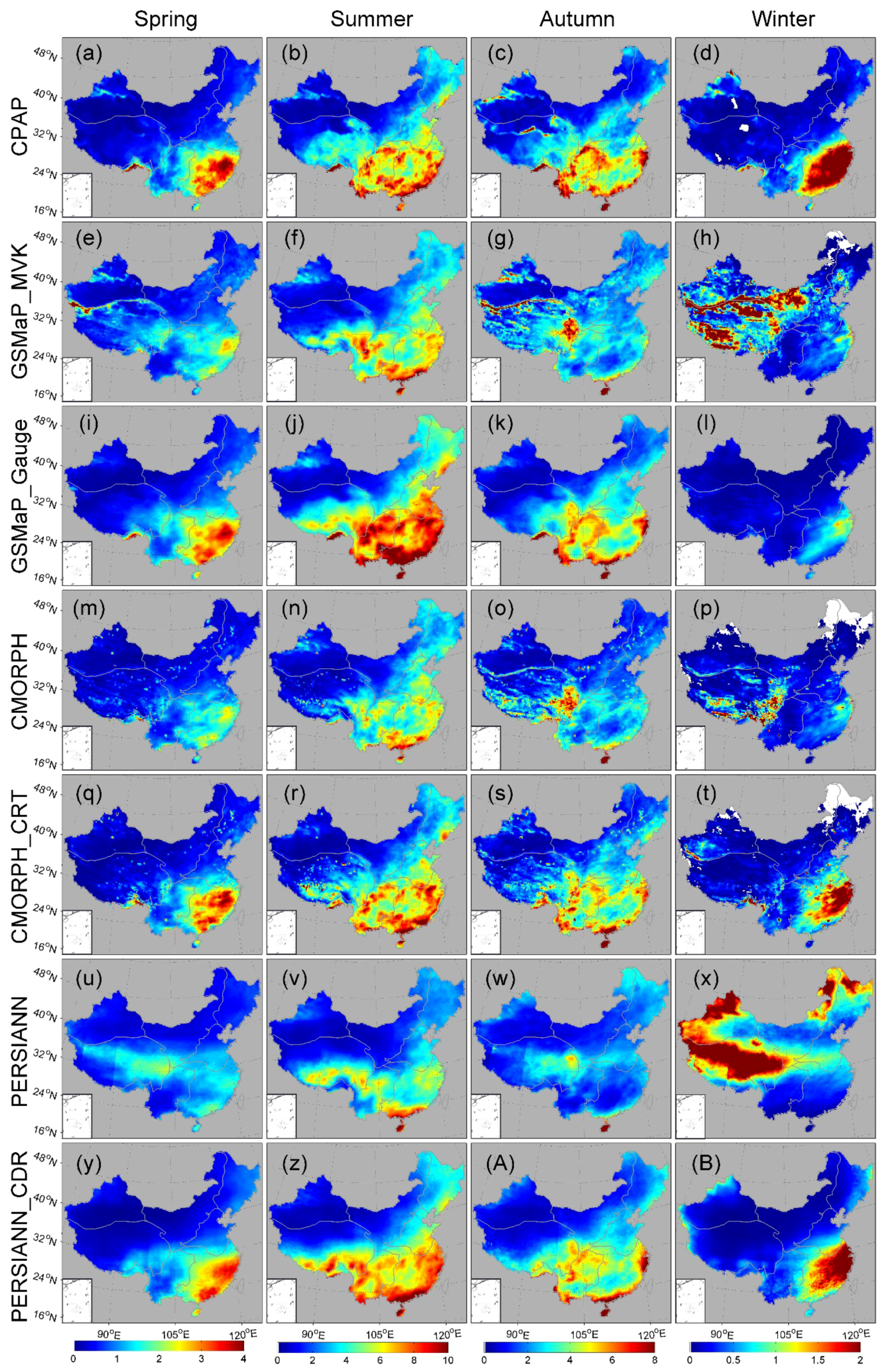 Atmosphere Free Full Text Comprehensive Evaluation Of High Resolution Satellite Based Precipitation Products Over China Html