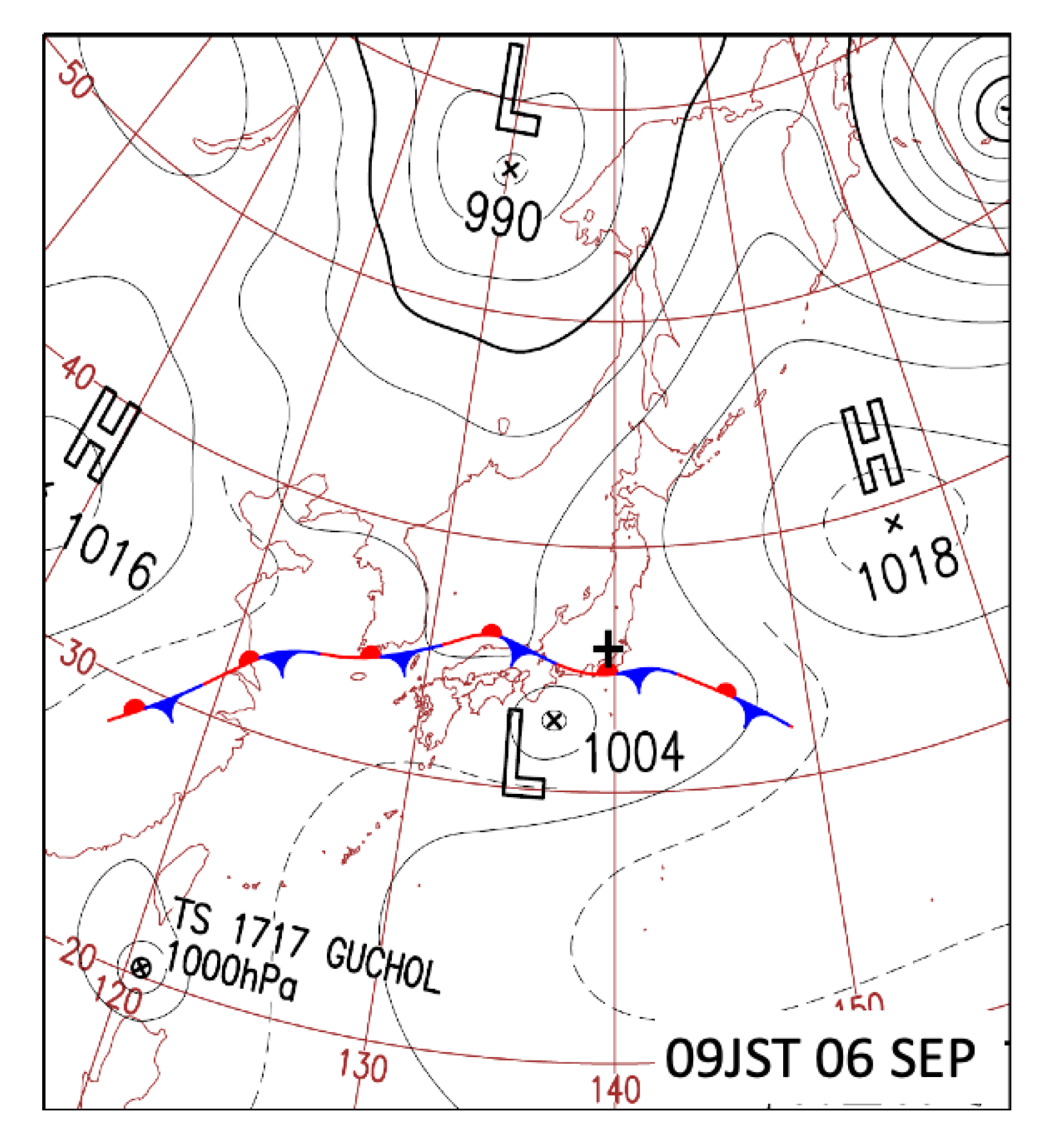 Japan Synoptic Chart