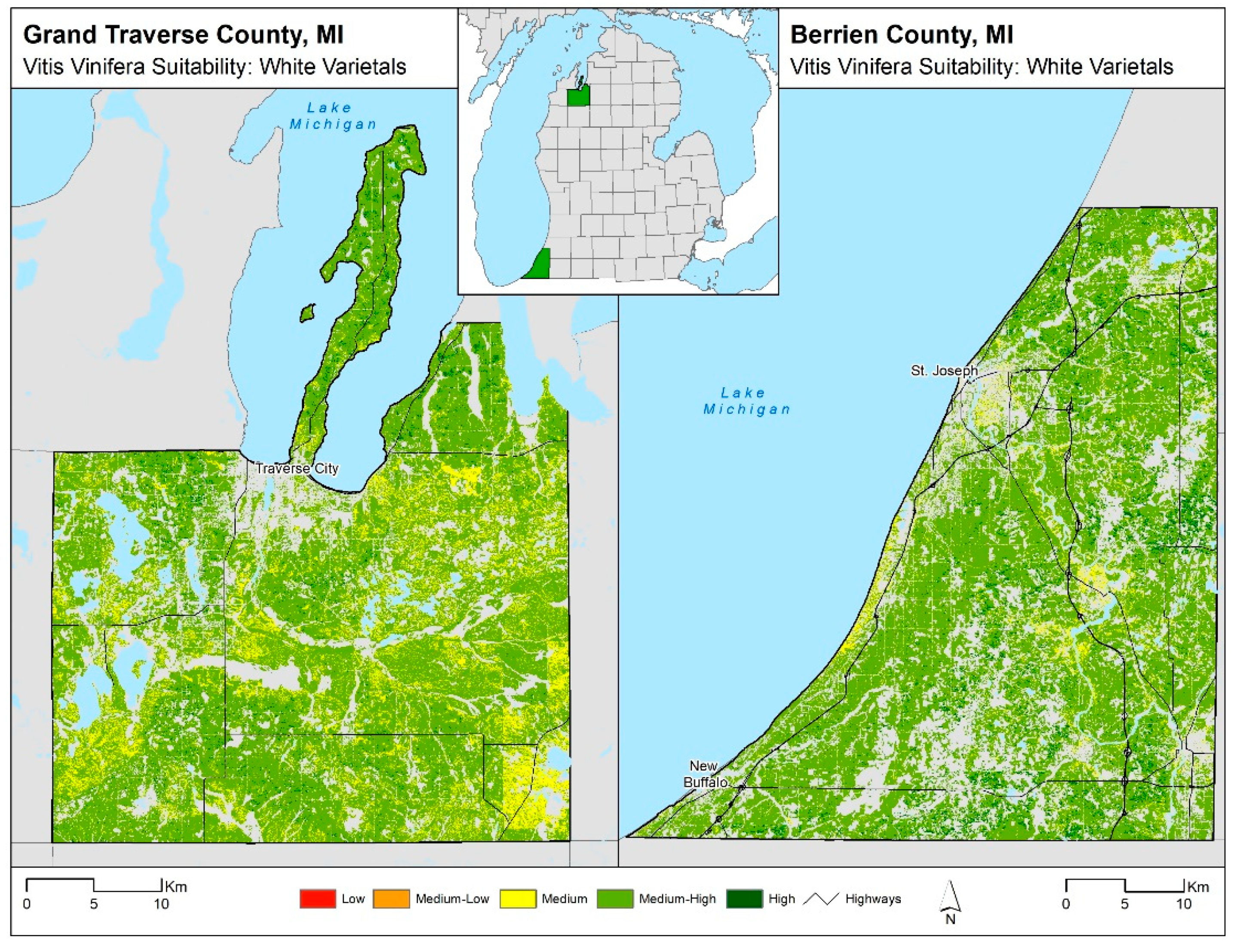 Traverse County Mn Gis Atmosphere | Free Full-Text | Modeling Land Suitability For Vitis Vinifera  In Michigan Using Advanced Geospatial Data And Methods | Html