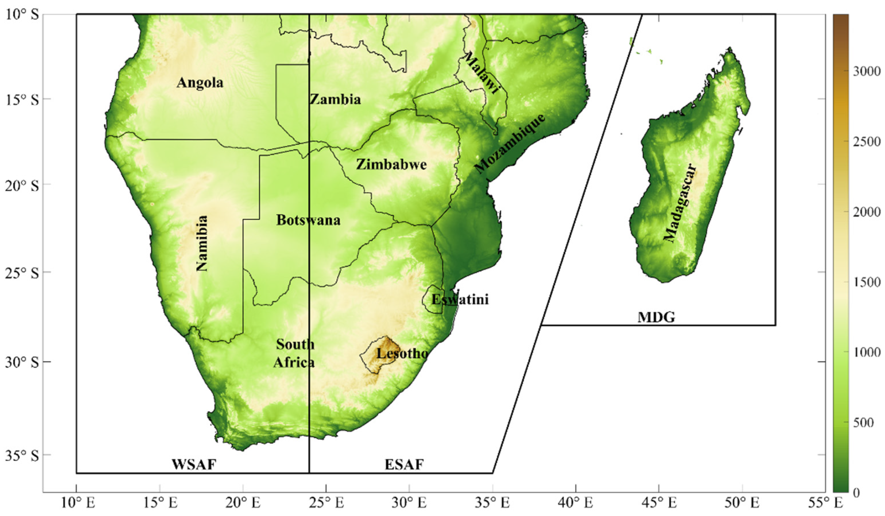 (PDF) Long-term spatial-temporal trends and variability of rainfall over  Eastern and Southern Africa