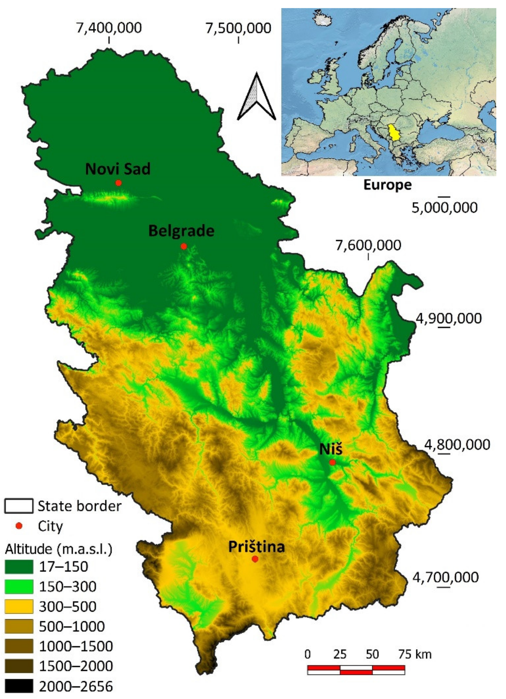 File:Location of Serbia in Europe, Vojvodina highlighted.png - Wikimedia  Commons