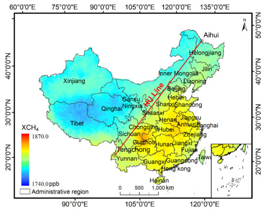Long-Term Trends and Spatiotemporal Variations in Atmospheric XCH4