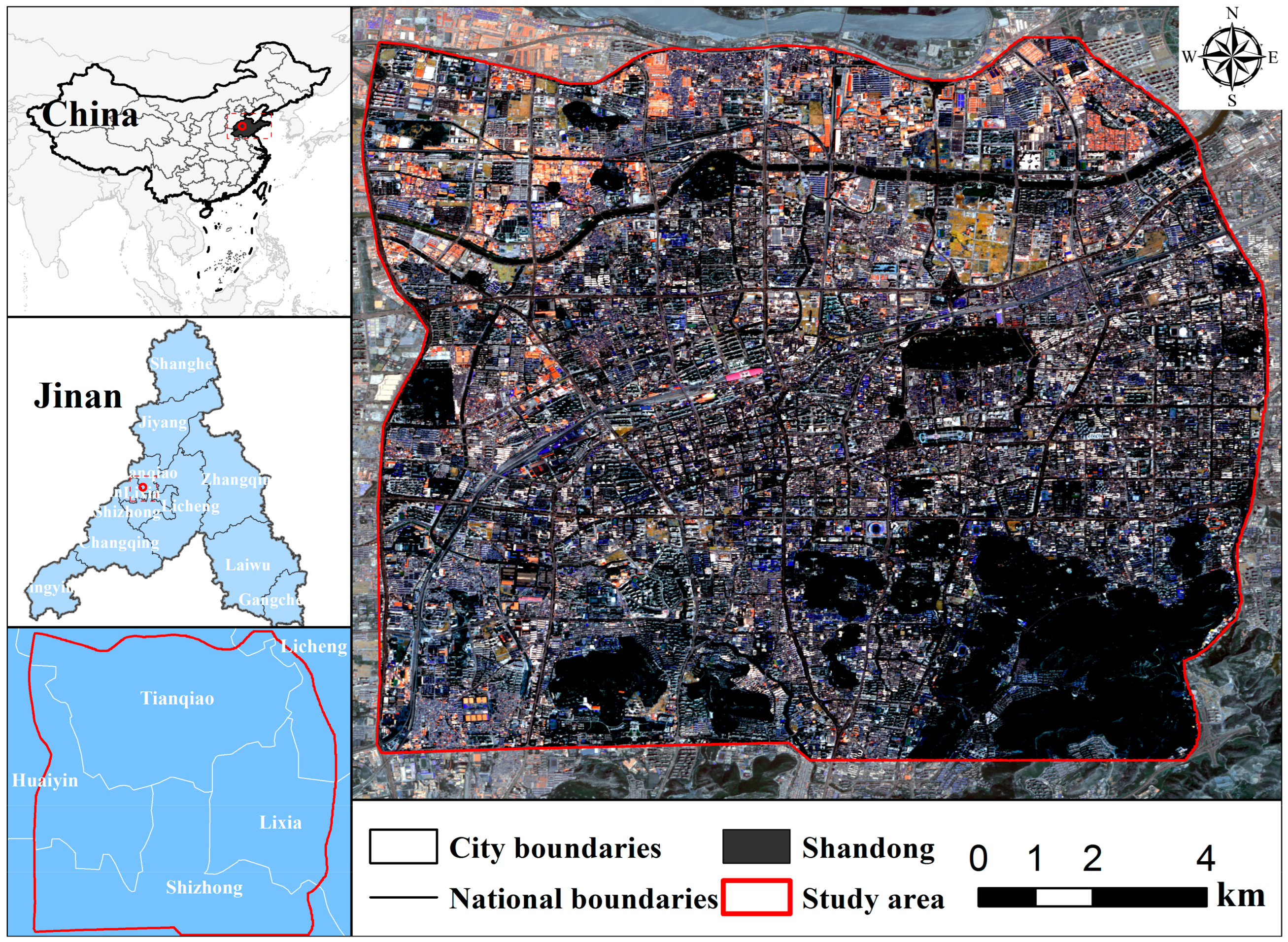 Individual and Combined Effects of 3D Buildings and Green
