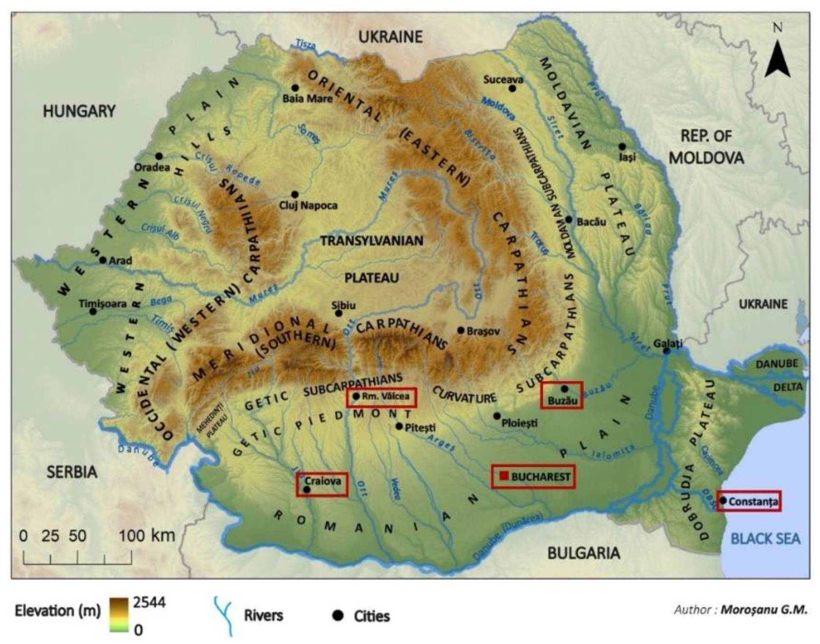 Romanian Physical Map Atmosphere 14 01345 G001